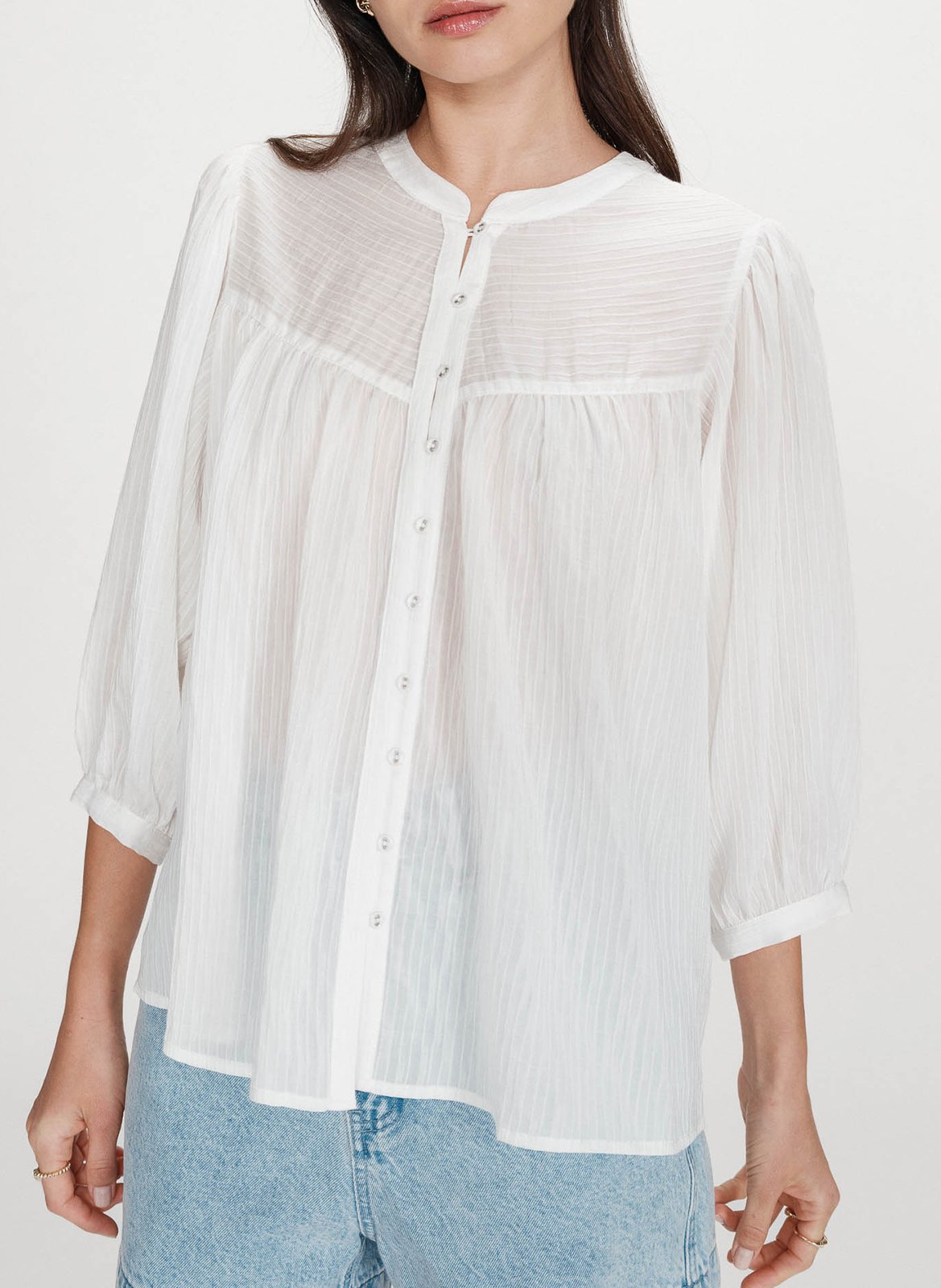 Blouse with round collar GRACE ET MILA