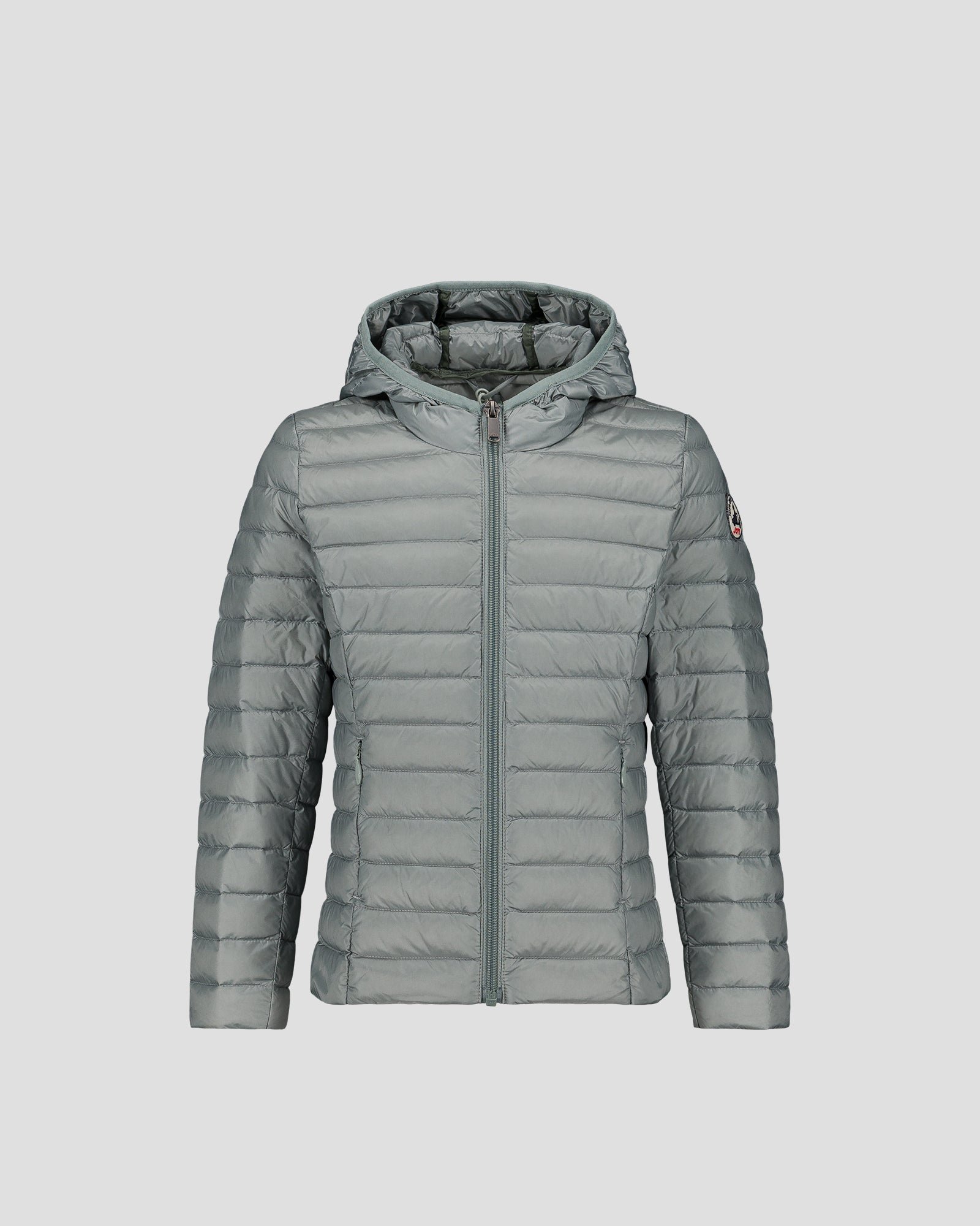 Carla lightweight hooded children's down jacket JOTT Grey