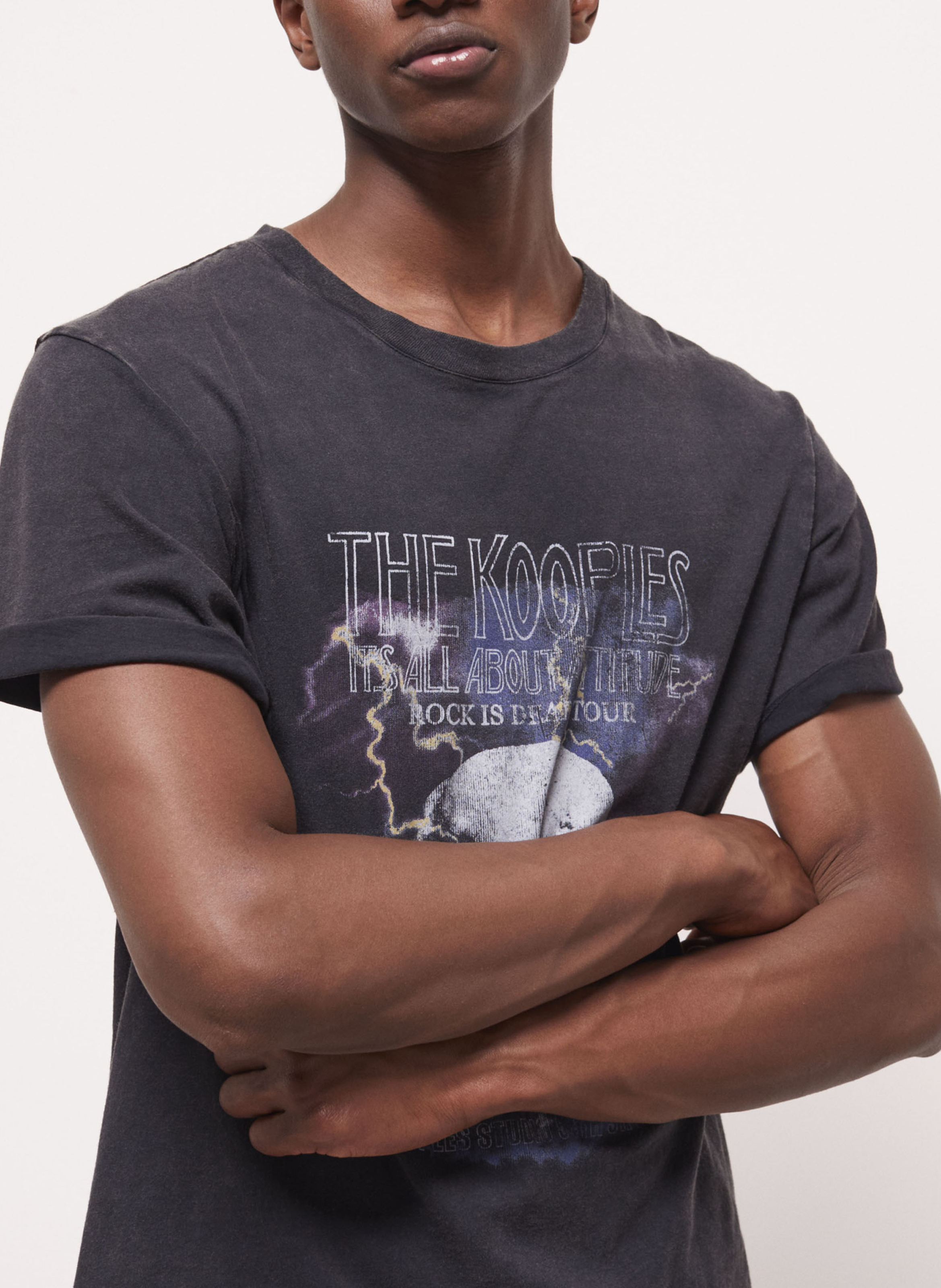 Tee-shirt ample en coton délavé THE KOOPLES Bleu