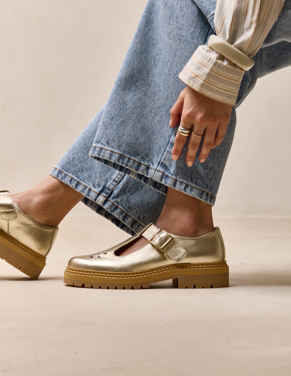 Derby shoes ODAJE Golden