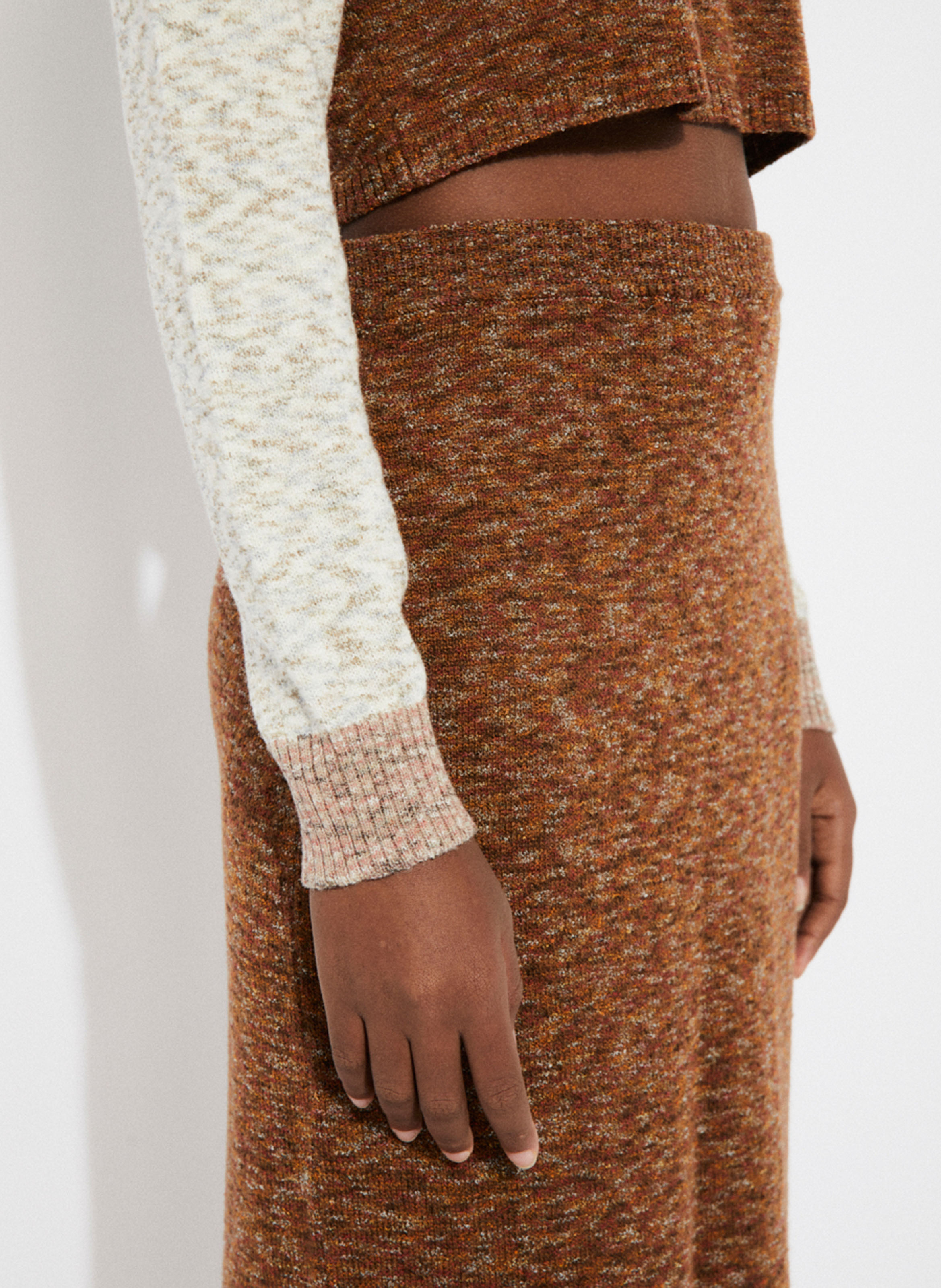 Long knit skirt RITA ROW Blue