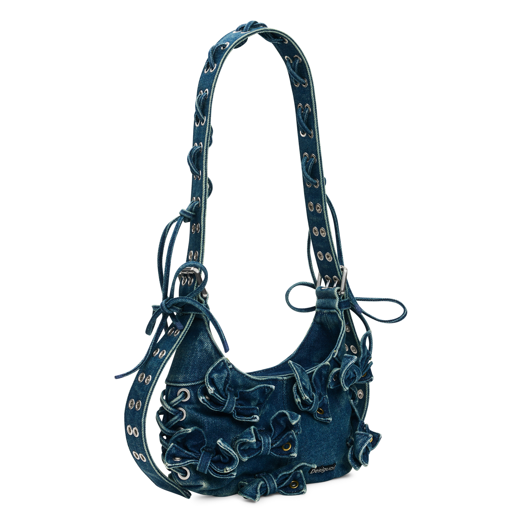 Sac à main en denim DESIGUAL Bleu