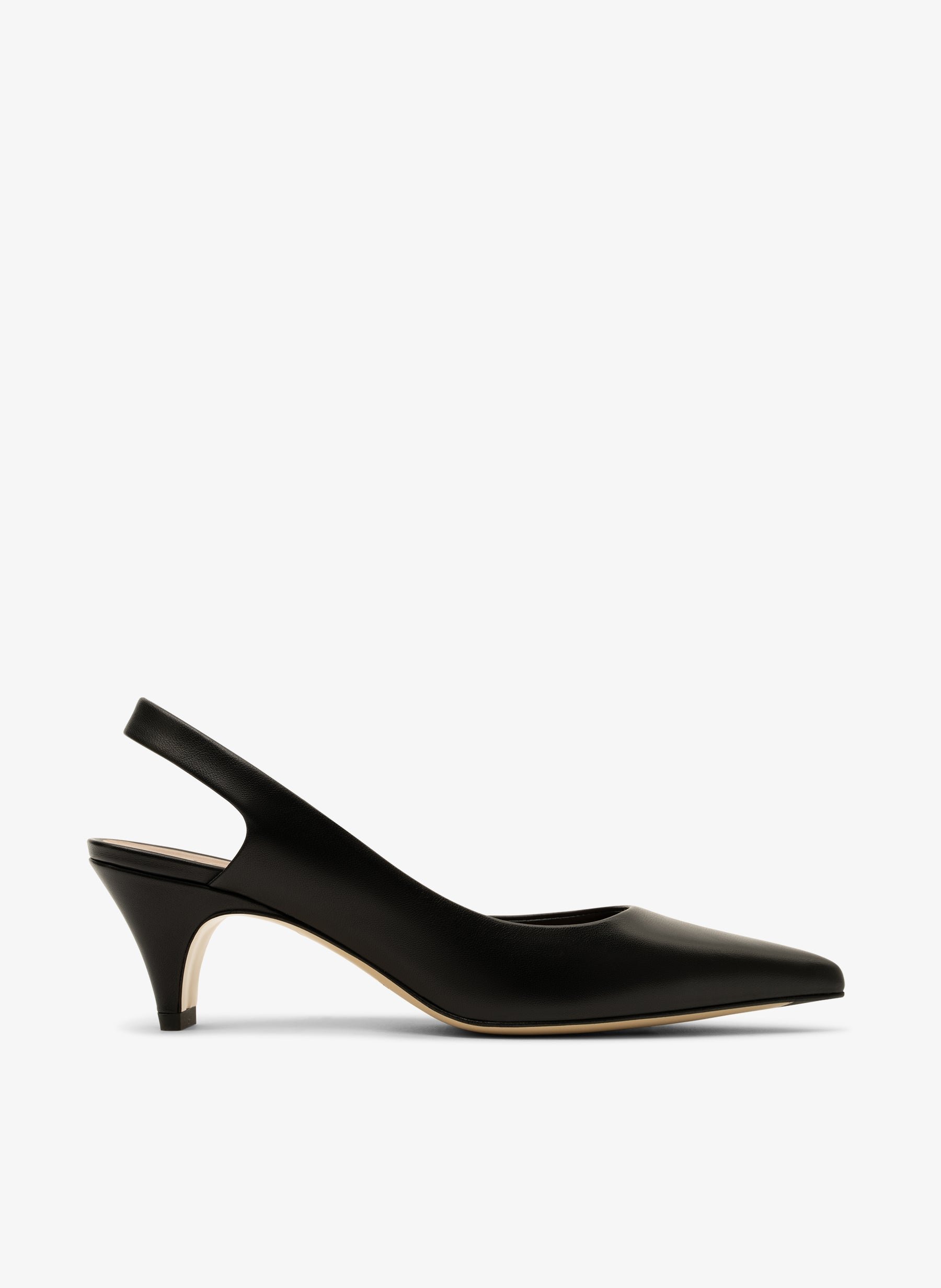 Slingback en cuir nappa noir PARALLELE PARIS Noir