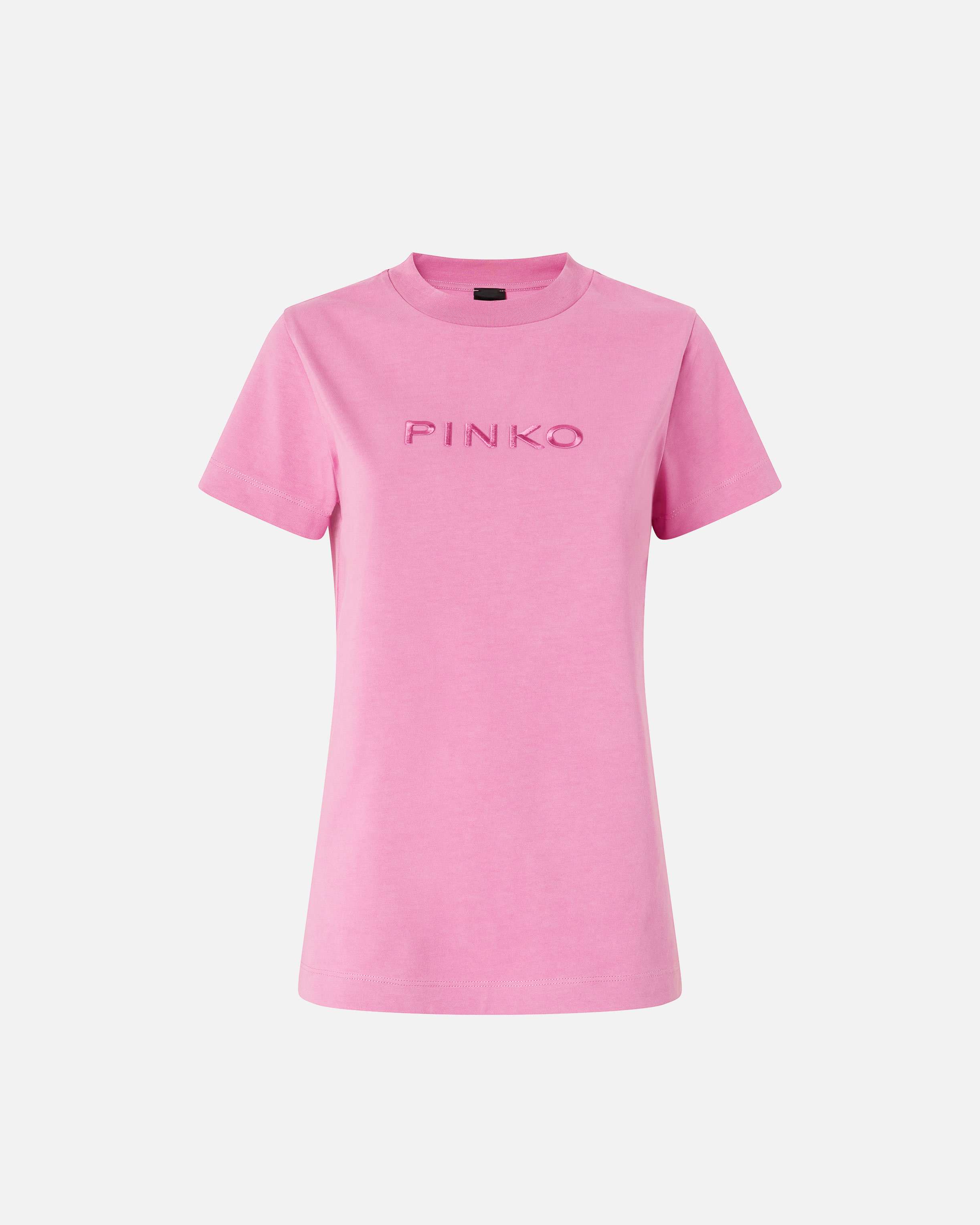 Embroidered Pinko logo T-shirt PINKO Pink