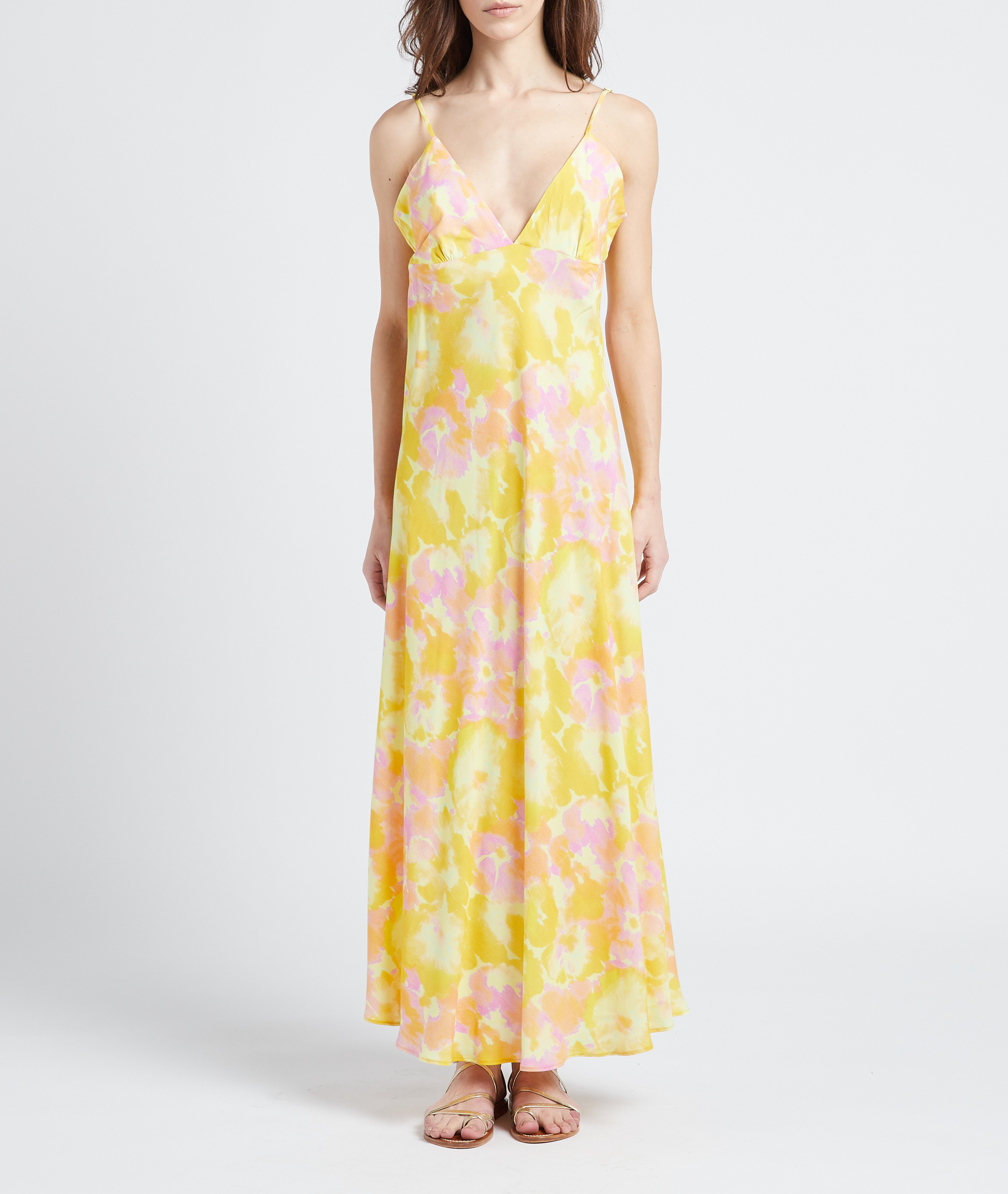Long printed dress THE NEW SOCIETY Multicolored