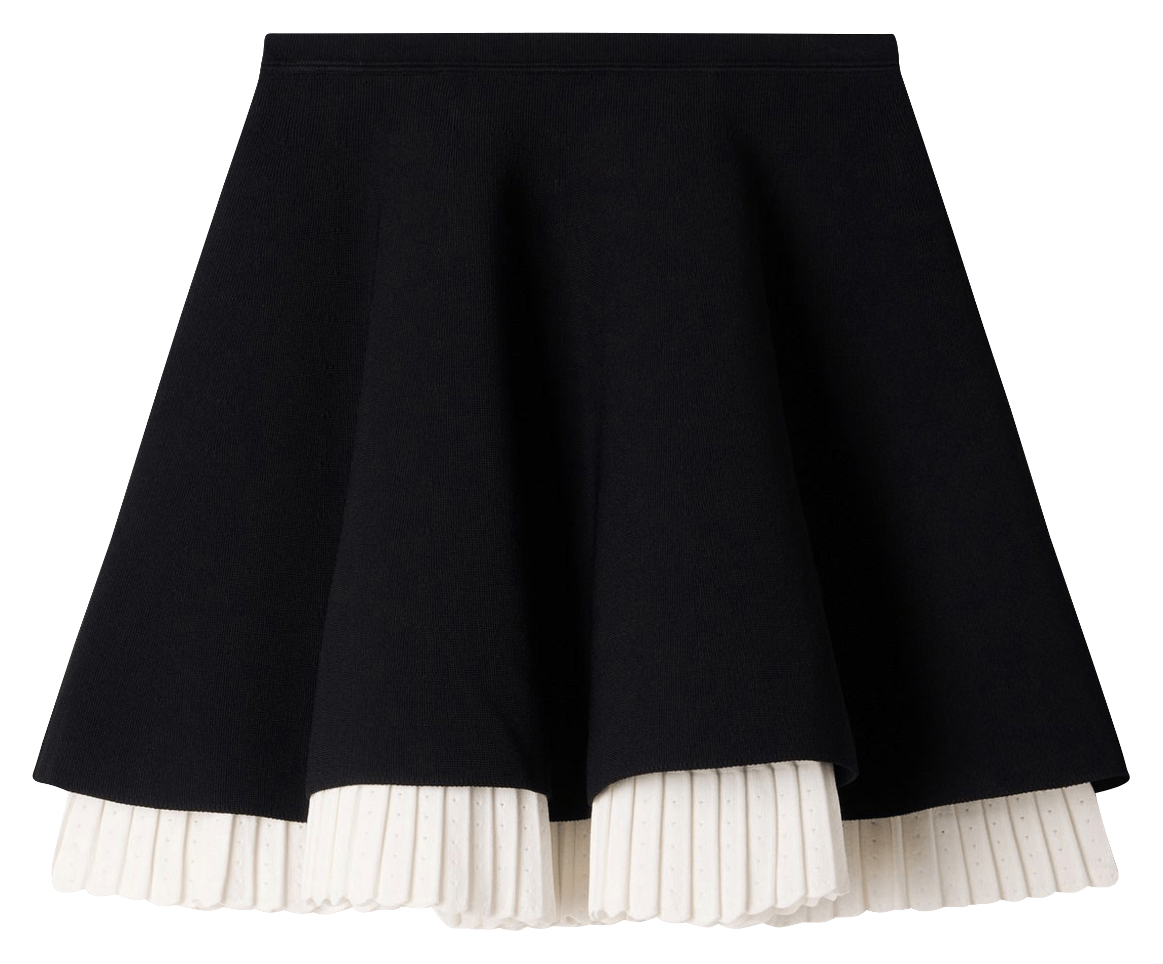 Solid flared mini skirt SANDRO Black