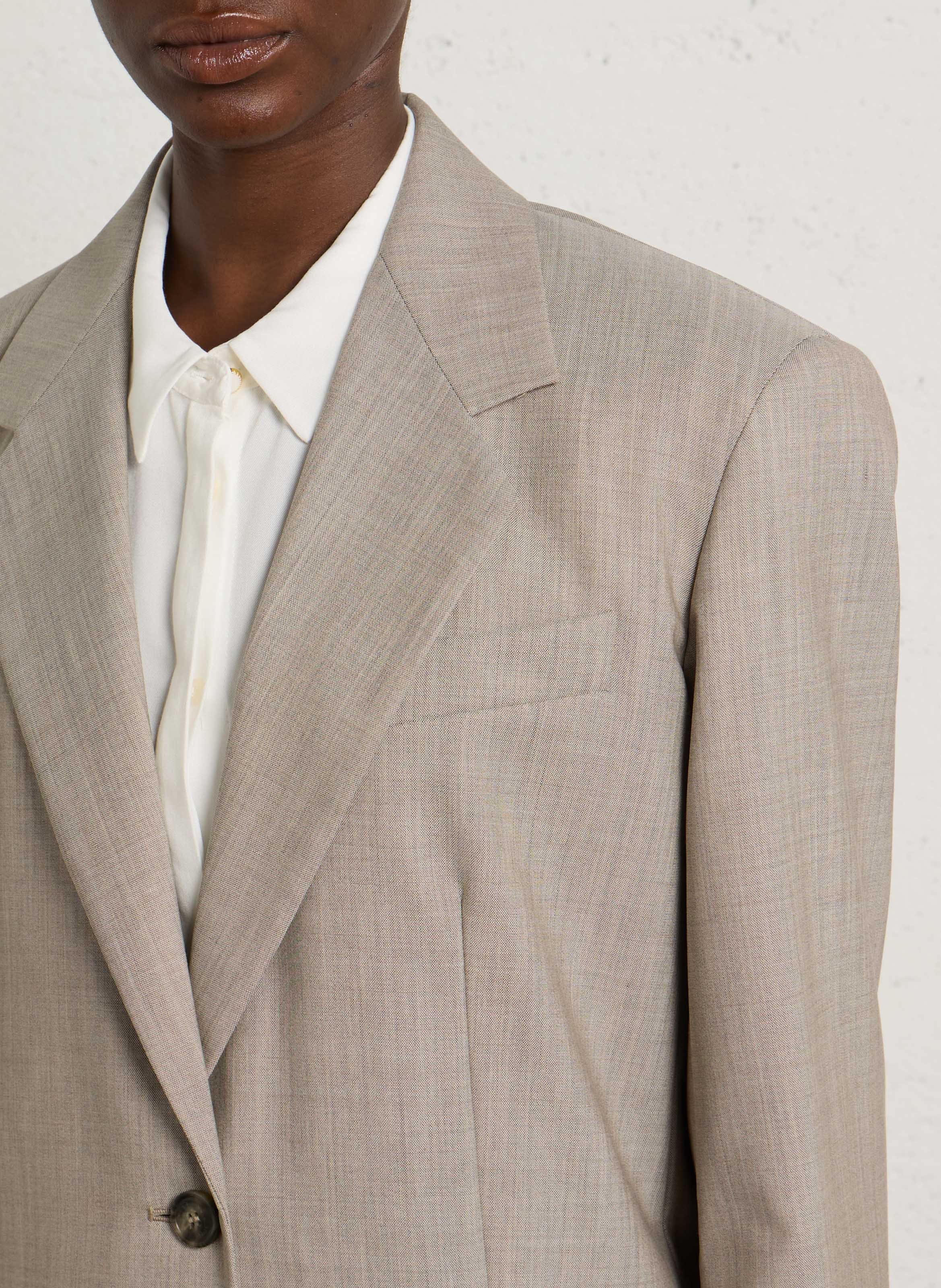 Oversized wool blazer with a tailored collar MAX MARA WEEK END Brown