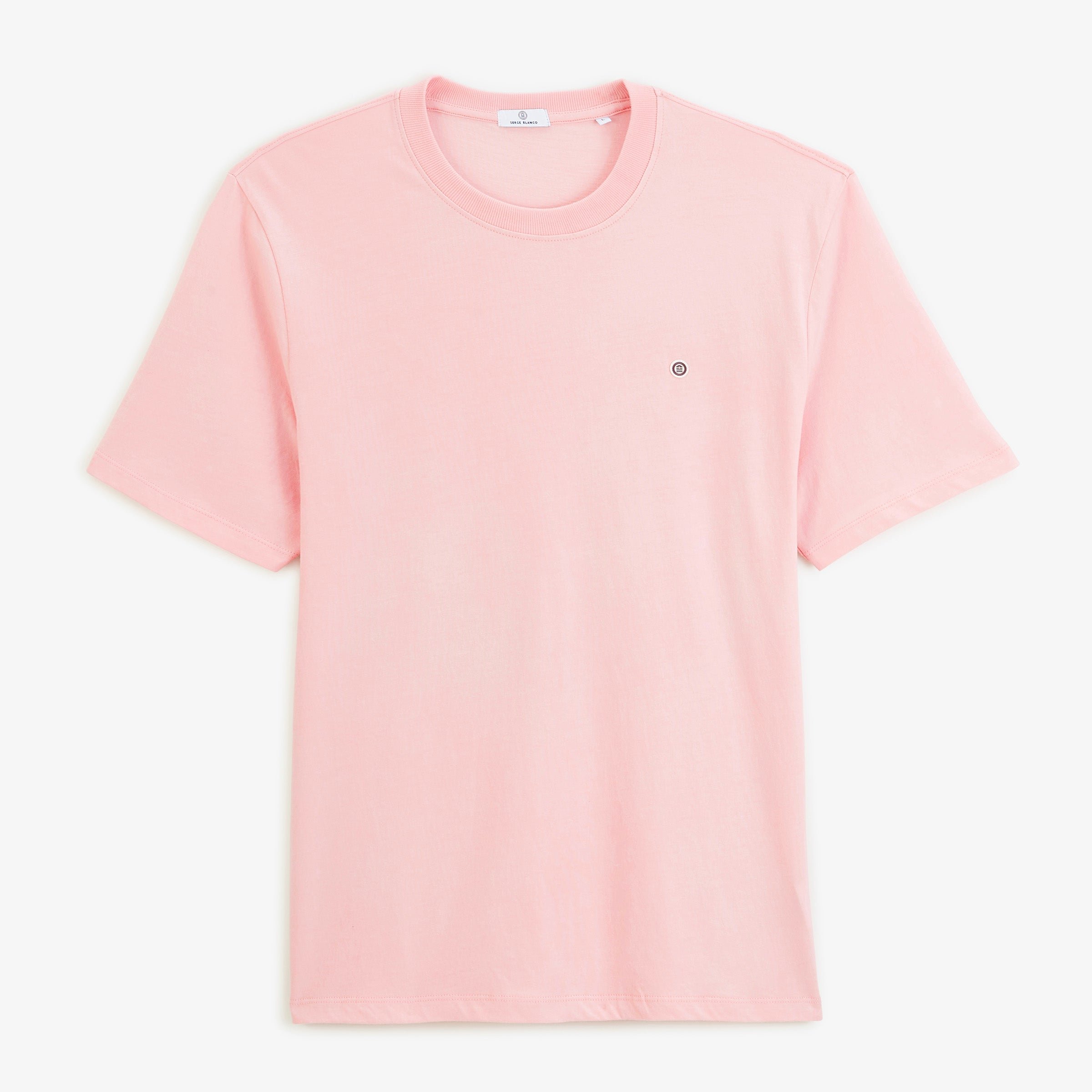 Short-sleeve t-shirt THÉO with printed back blanco twist rose pivoine SERGE BLANCO Pink