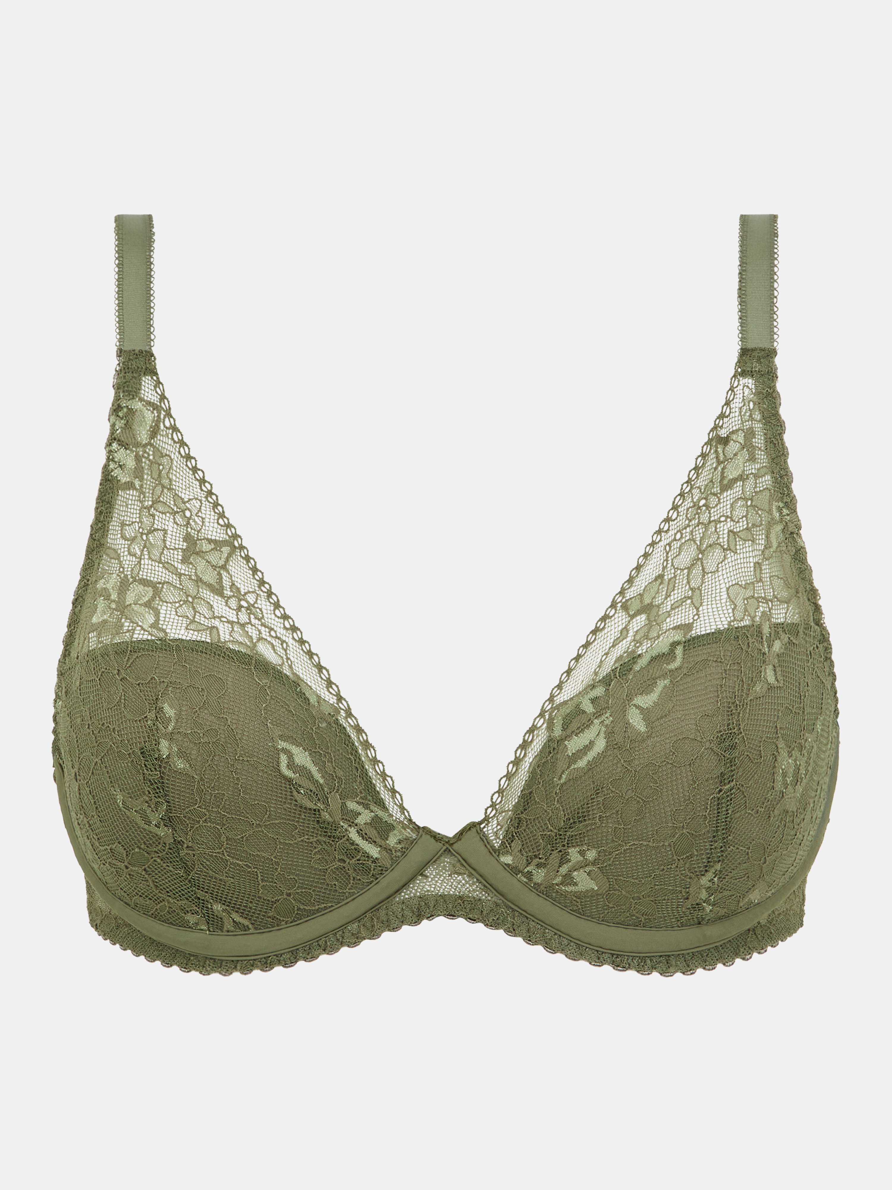 Plunge cup bra CHANTELLE PULP Green