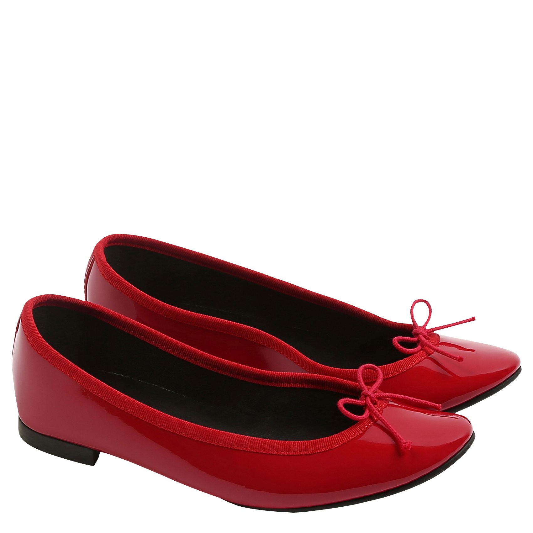 Ballerines en cuir vernis REPETTO Rouge