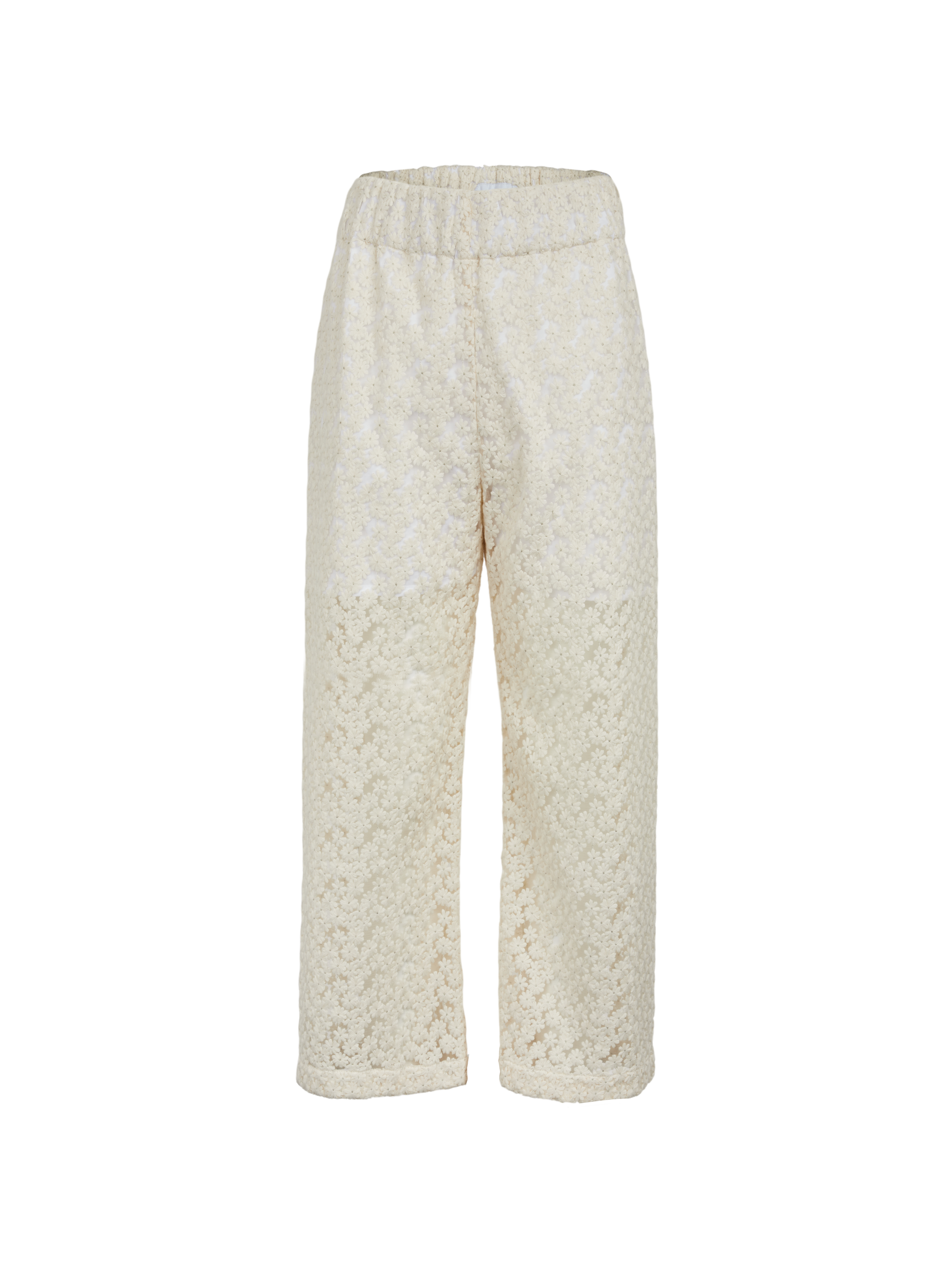 Embroidered wide-leg pants FETE IMPERIALE Beige