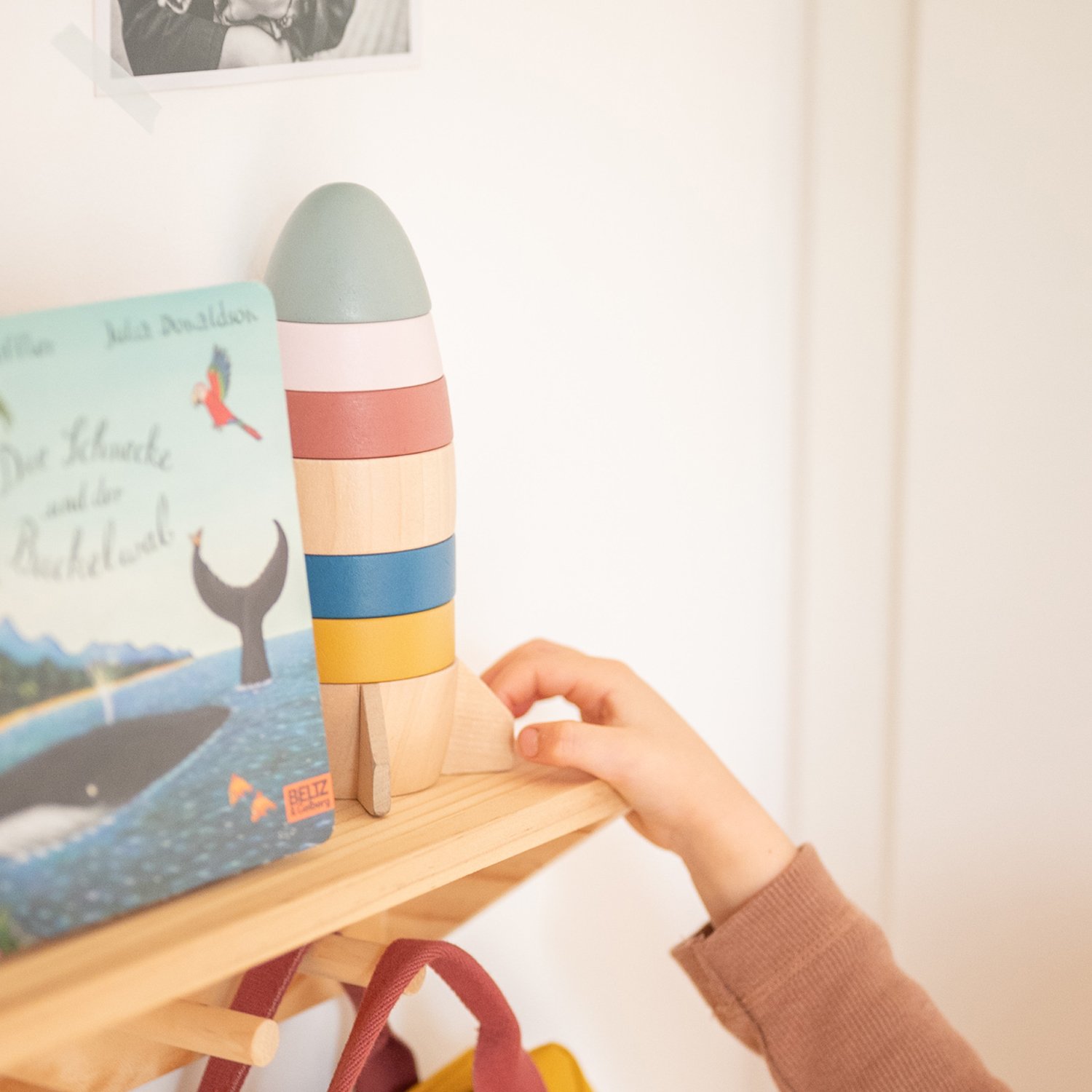 Rocket stacking tower KINDSGUT Multicolored