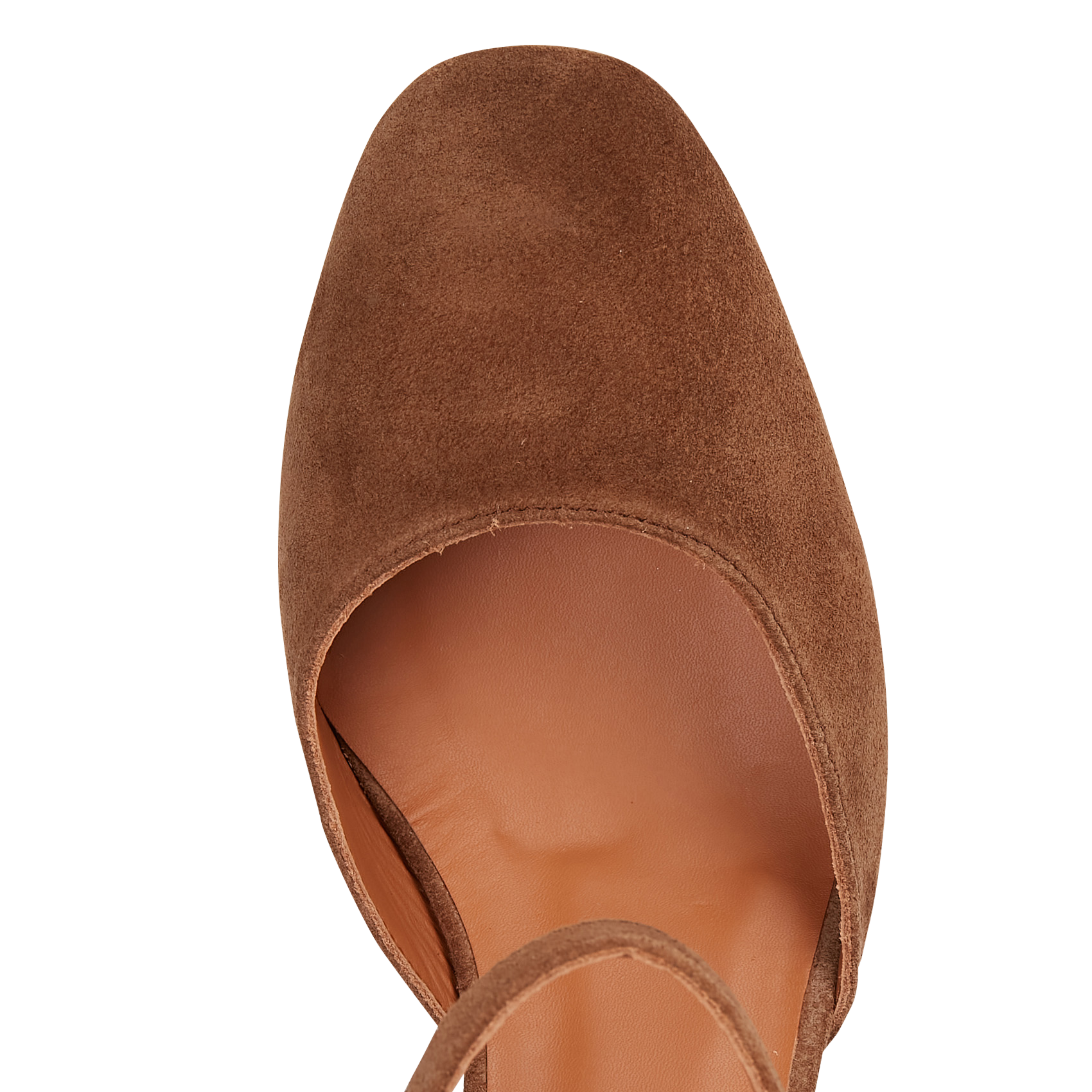 Babies en cuir velours RIVECOUR Marron