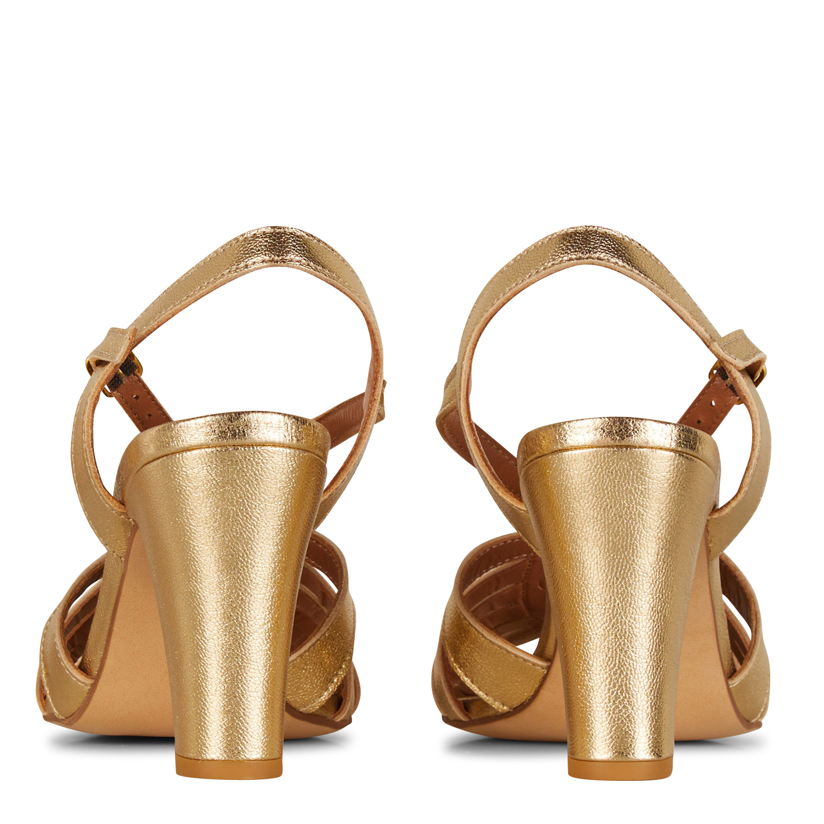 Sandales à talons en cuir MAISON TOUFET Doré