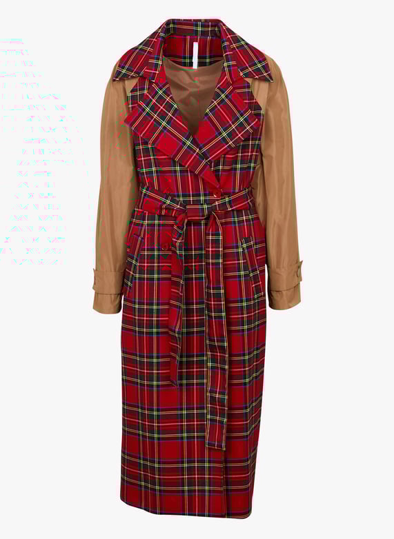 Trench coat with tailored collar Rosso verde Imperial Women