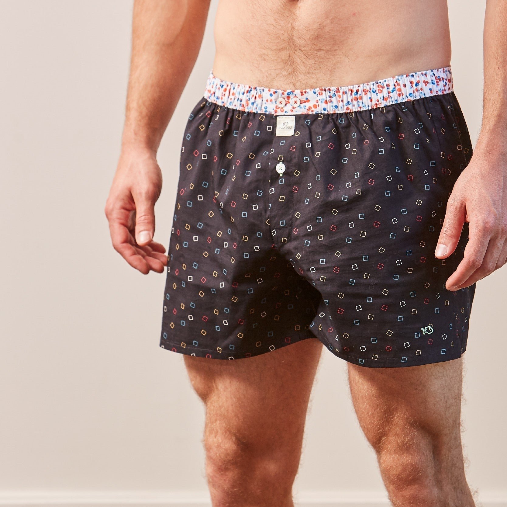 Organic cotton boxer shorts Black