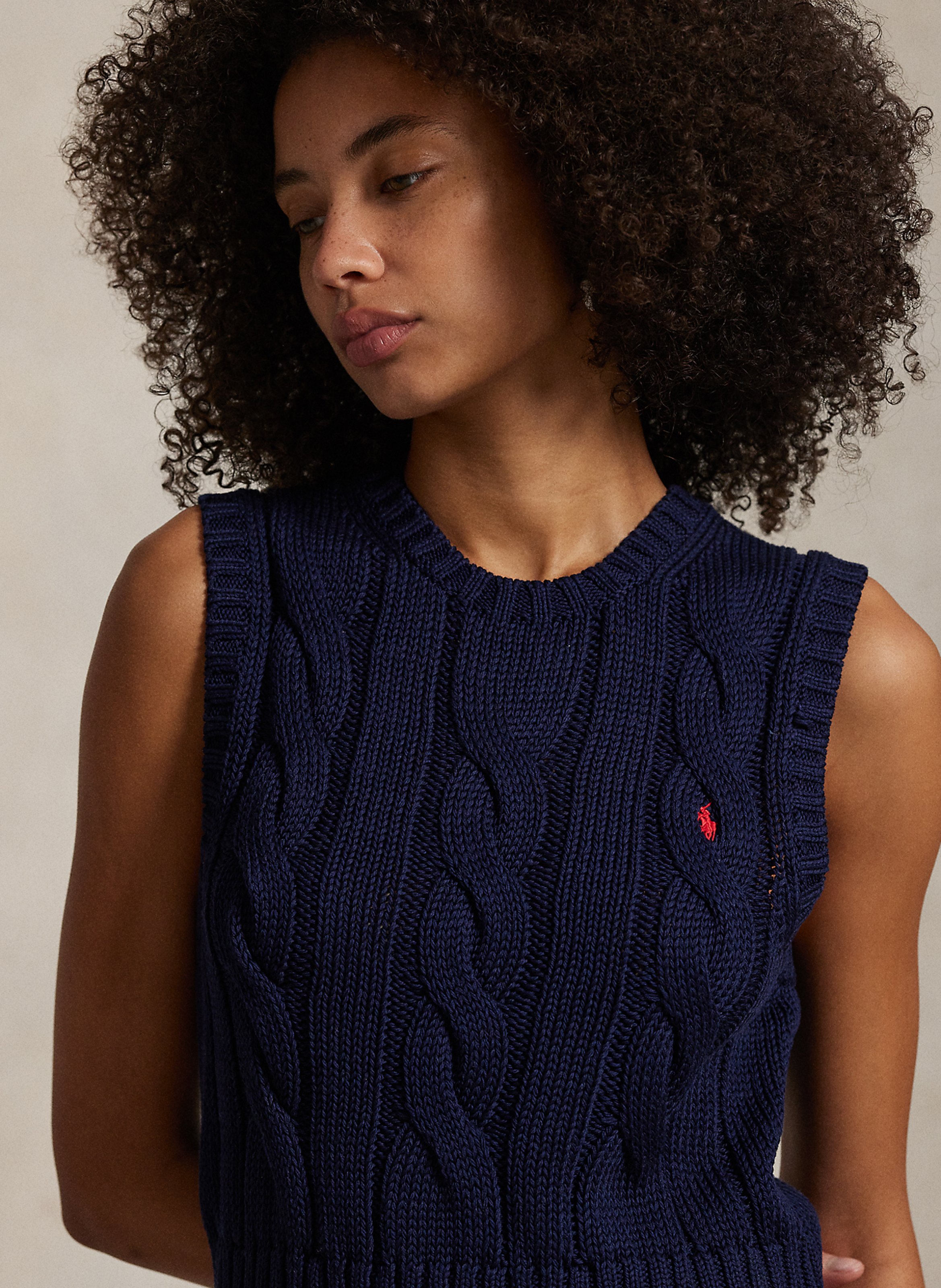 Pullunder aus Baumwolle POLO RALPH LAUREN Blau