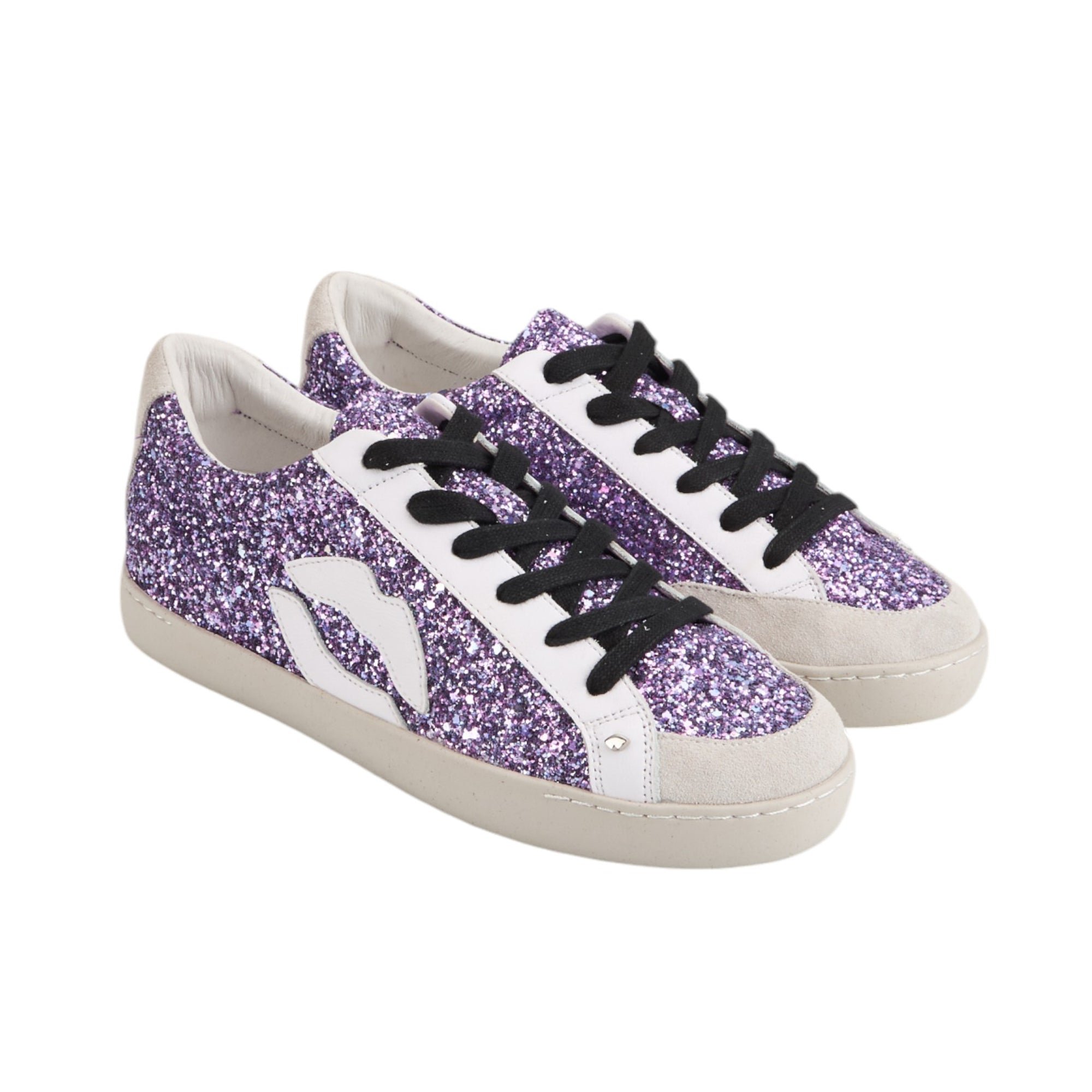 Jimmy leather sneakers BONS BAISERS PARIS Purple