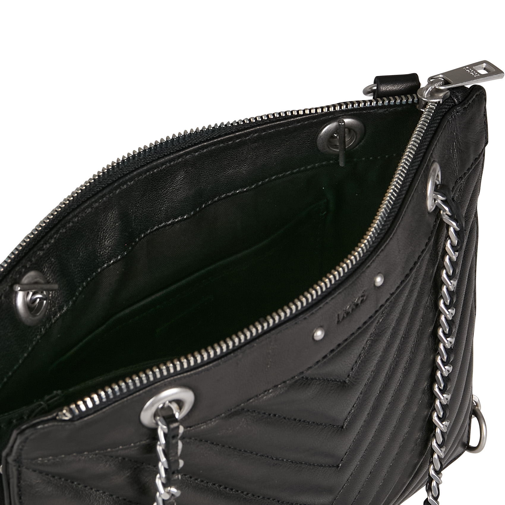 Dori leather shoulder bag IKKS Black