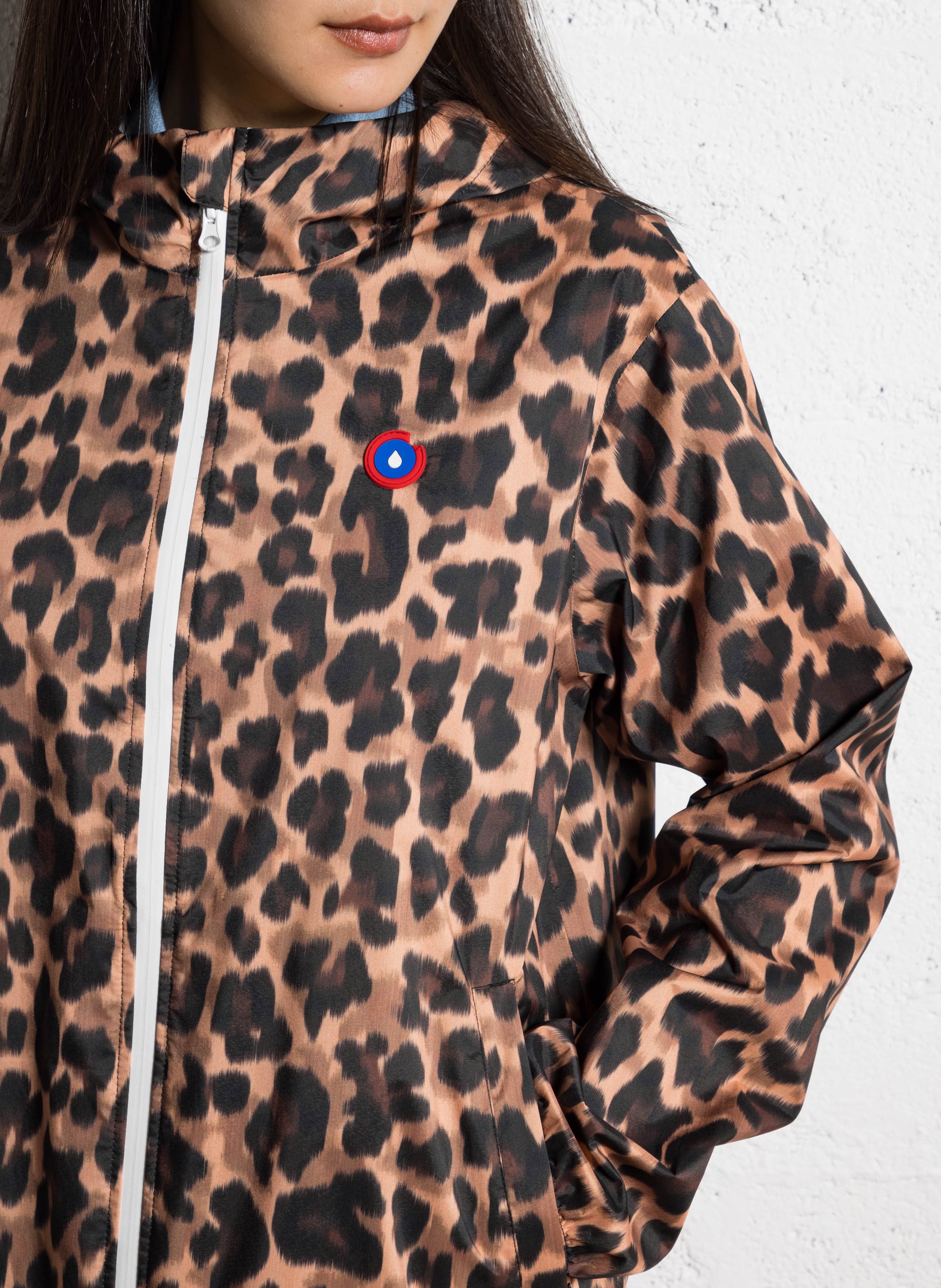 Coupe-vent droit à capuche FLOTTE Marron