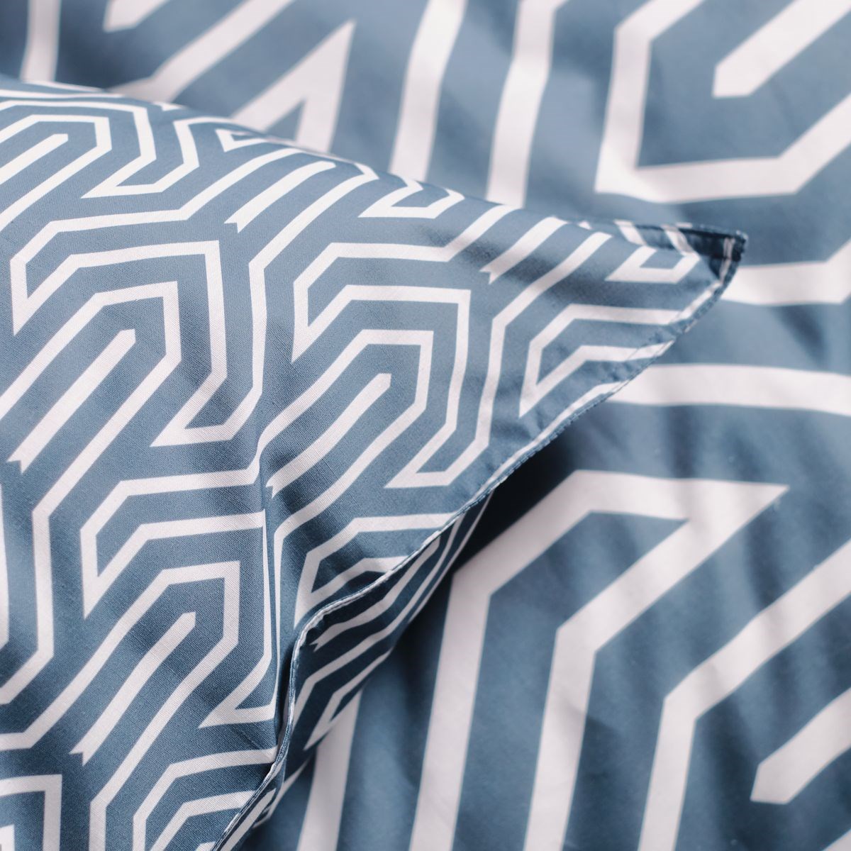 Cotton bedding set TODAY LINGE DE MAISON Blue