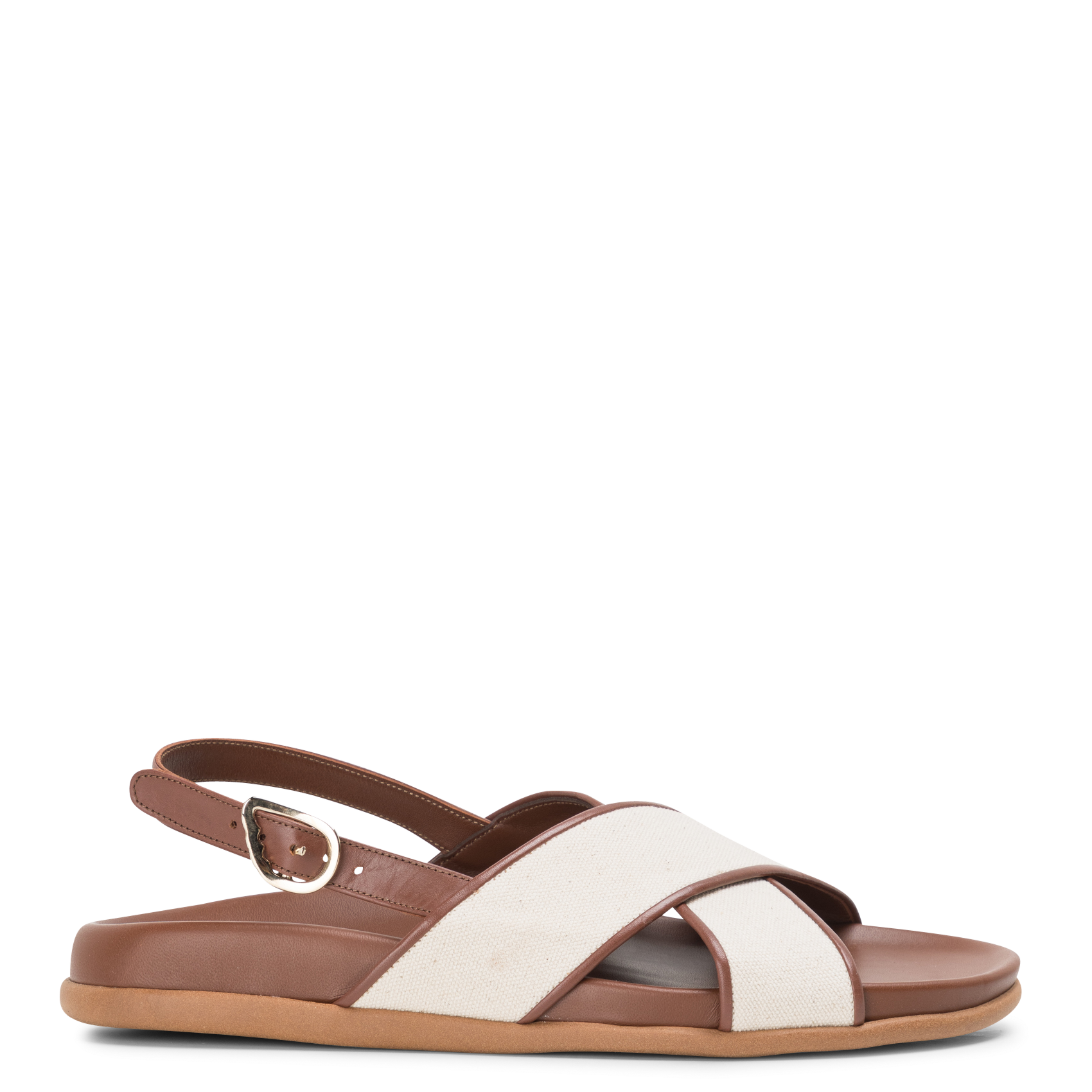 Sandales plates en cuir ANCIENT GREEK SANDALS Beige
