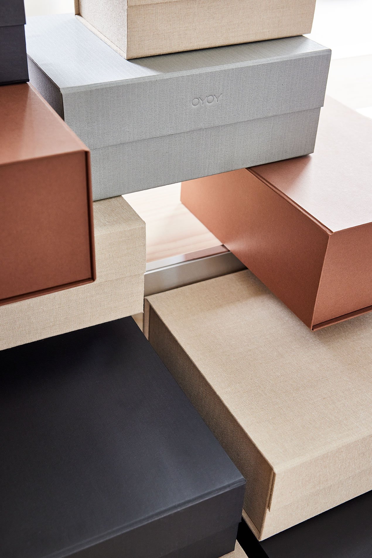 Cardboard storage box OYOY LIVING DESIGN Black