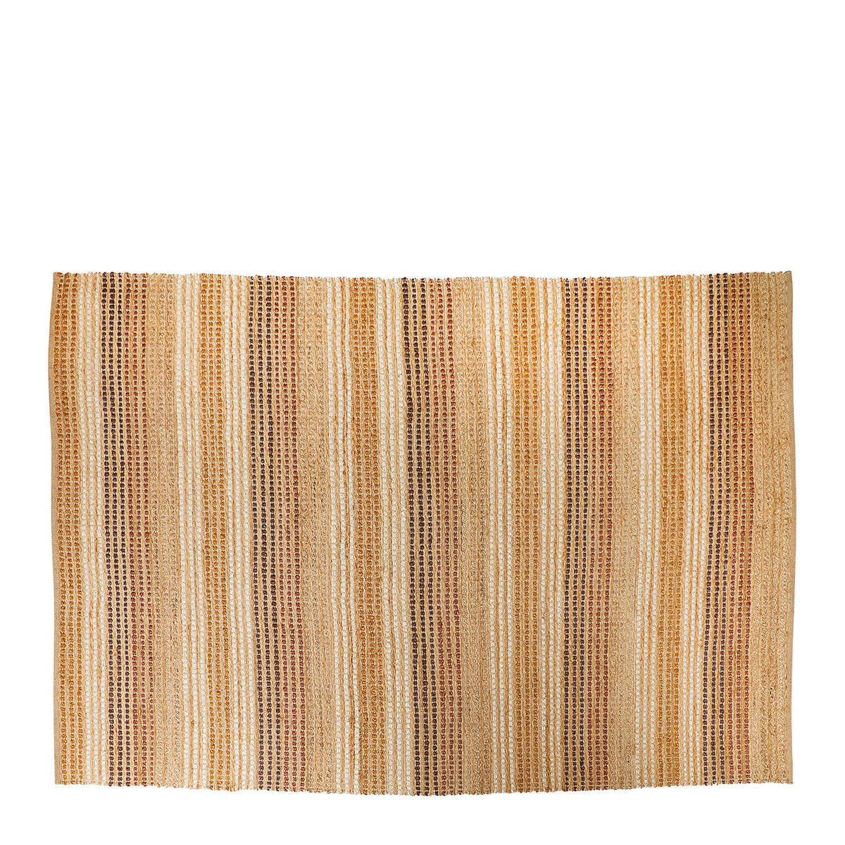 Jute and cotton rug BLANC D'IVOIRE Multicolored