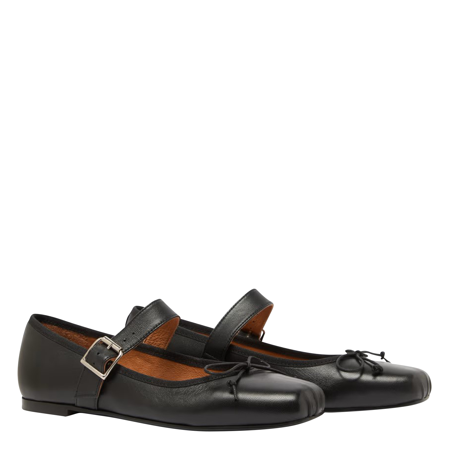 Ballerines en cuir JONAK Noir