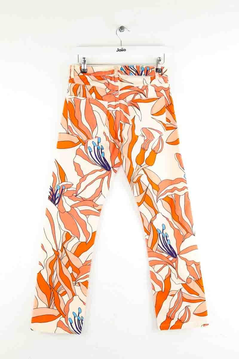 Cotton straight jeans LA PRESTIC OUISTON- Seconde Main Orange