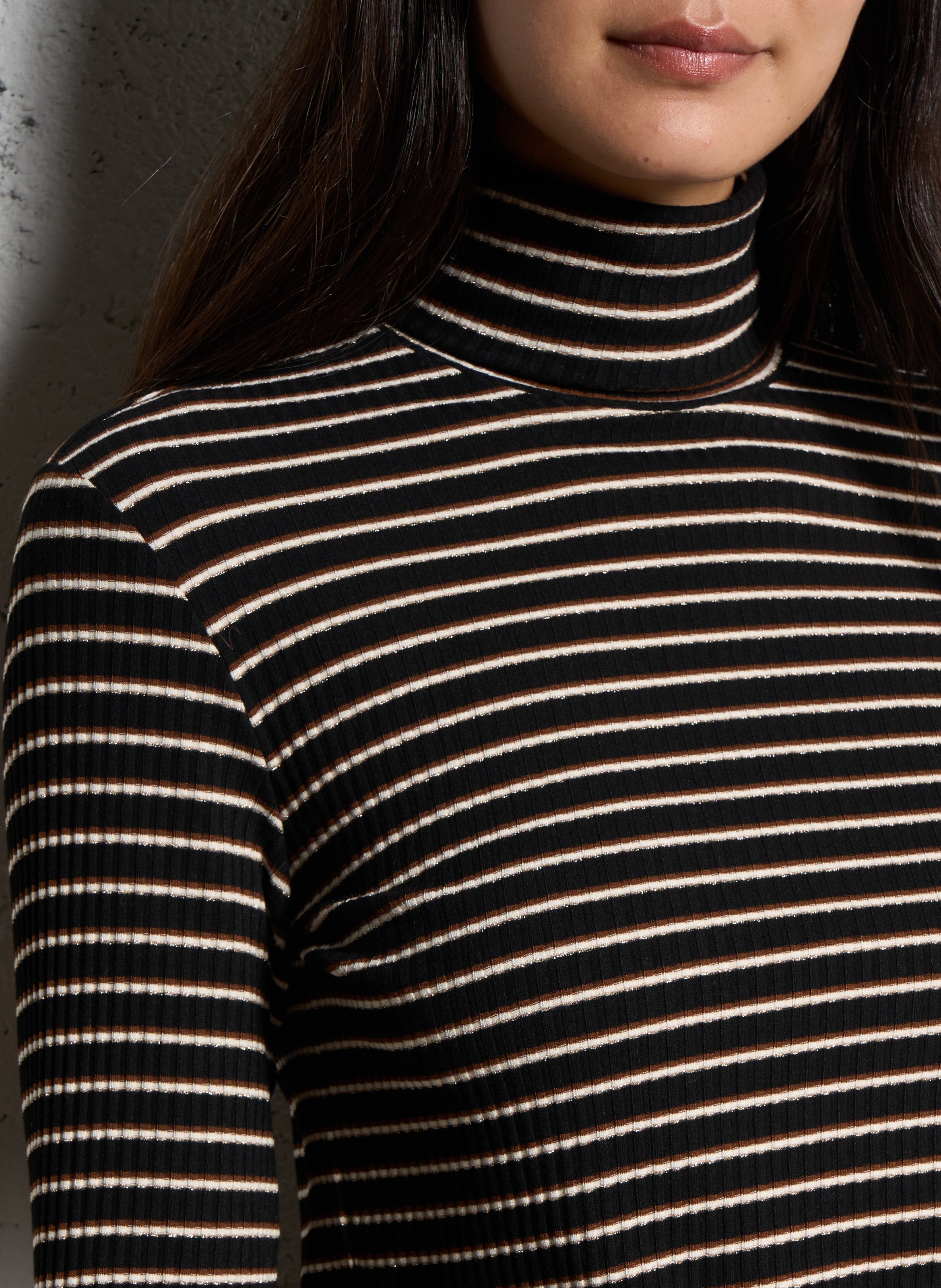 High-neck T-shirt ONE STEP Grey