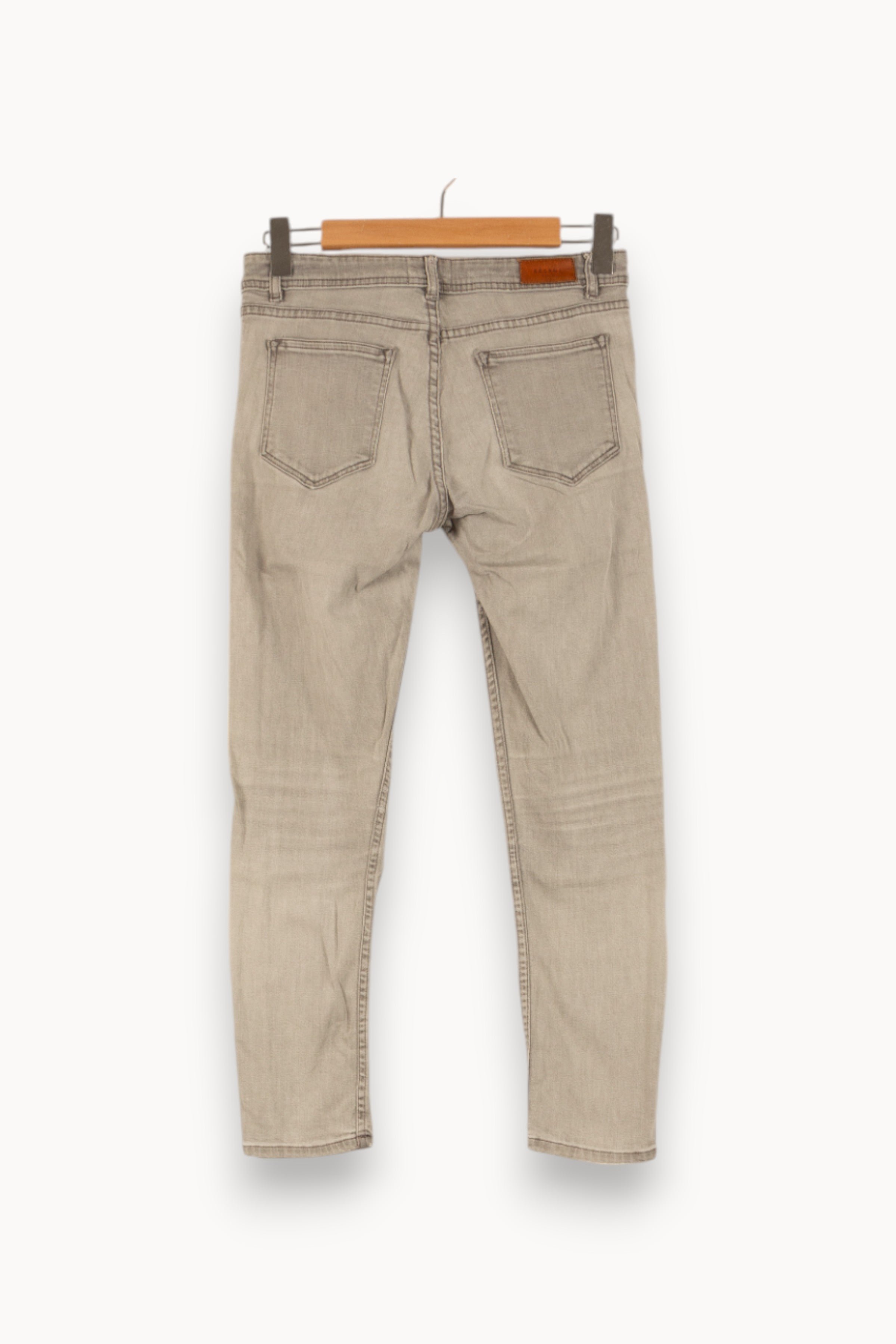 Cropped slim jeans with studs SEZANE - Seconde main Grey