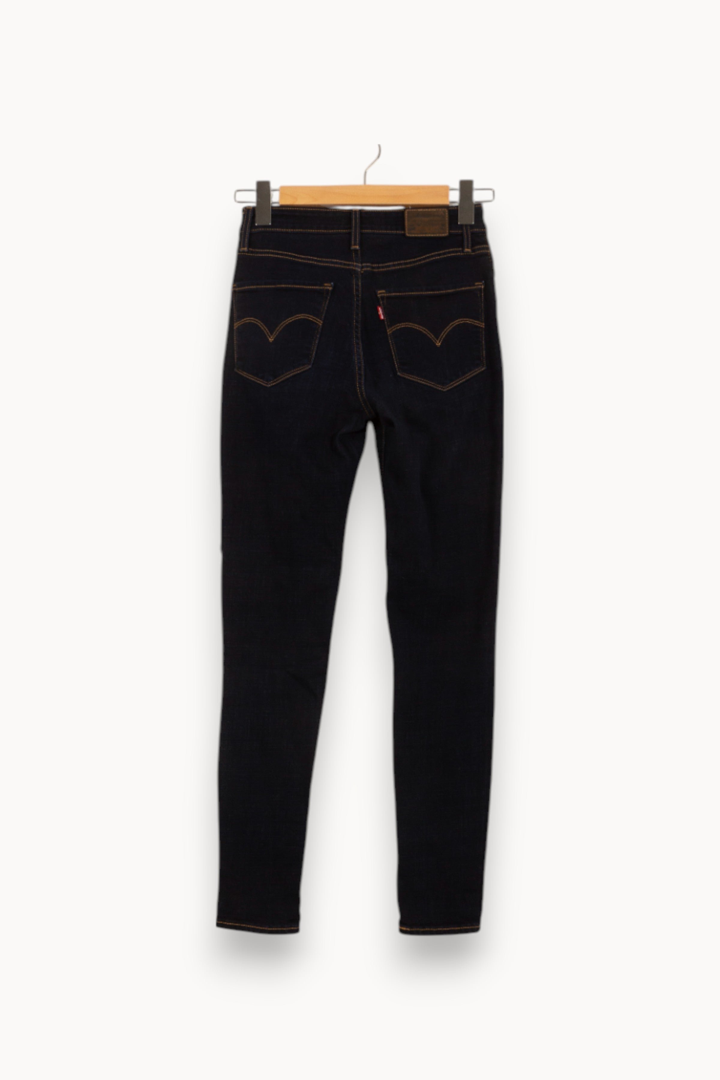Cropped slim jeans with studs LEVI'S - Seconde main Blue