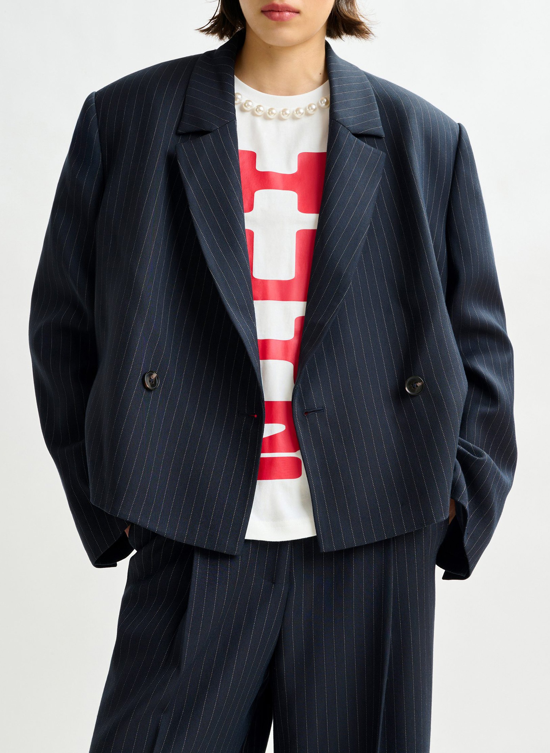 Tee-shirt col rond en coton ESSENTIEL ANTWERP Blanc