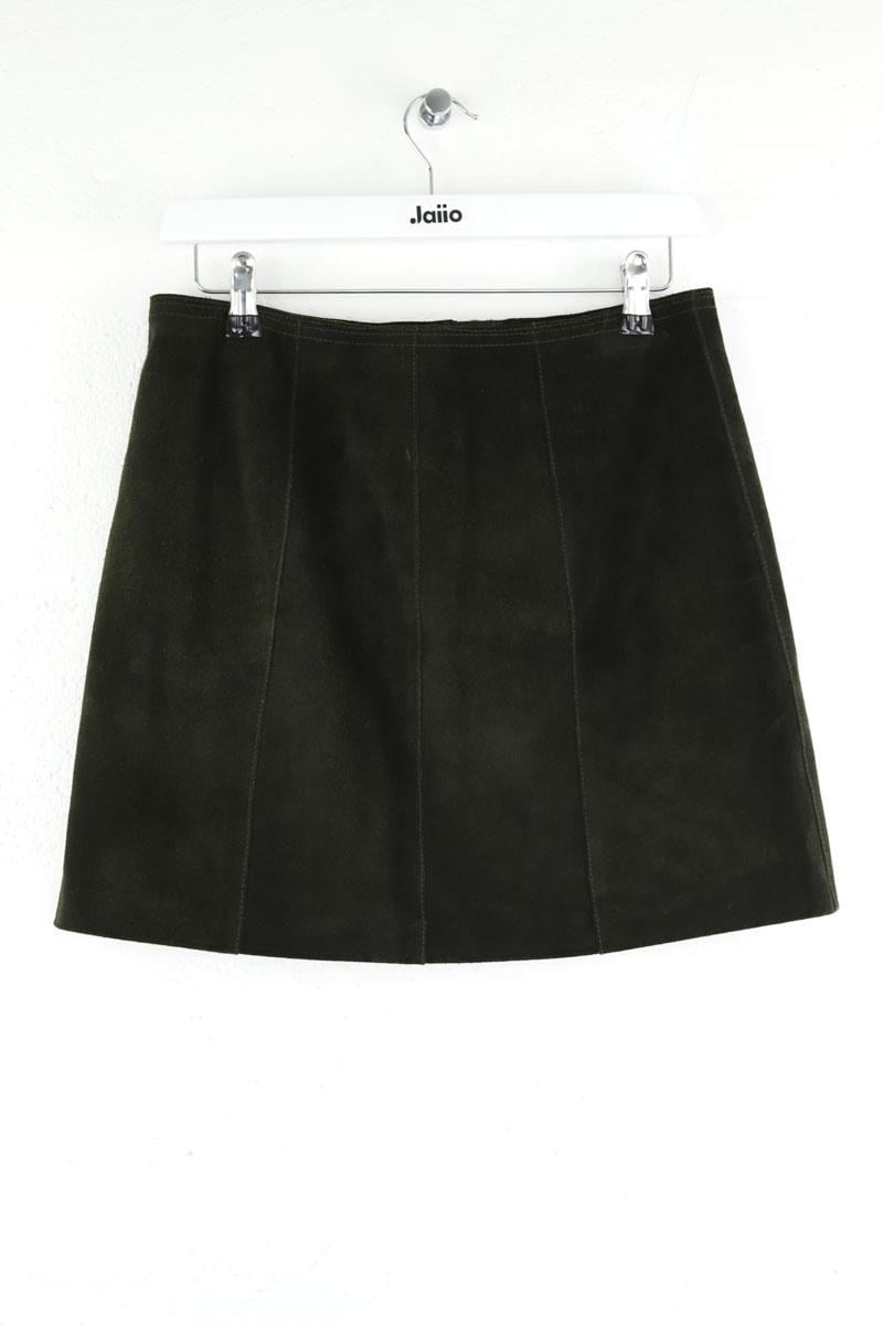 Mini jupe en daim ISABEL MARANT ÉTOILE - SECONDE MAIN Vert