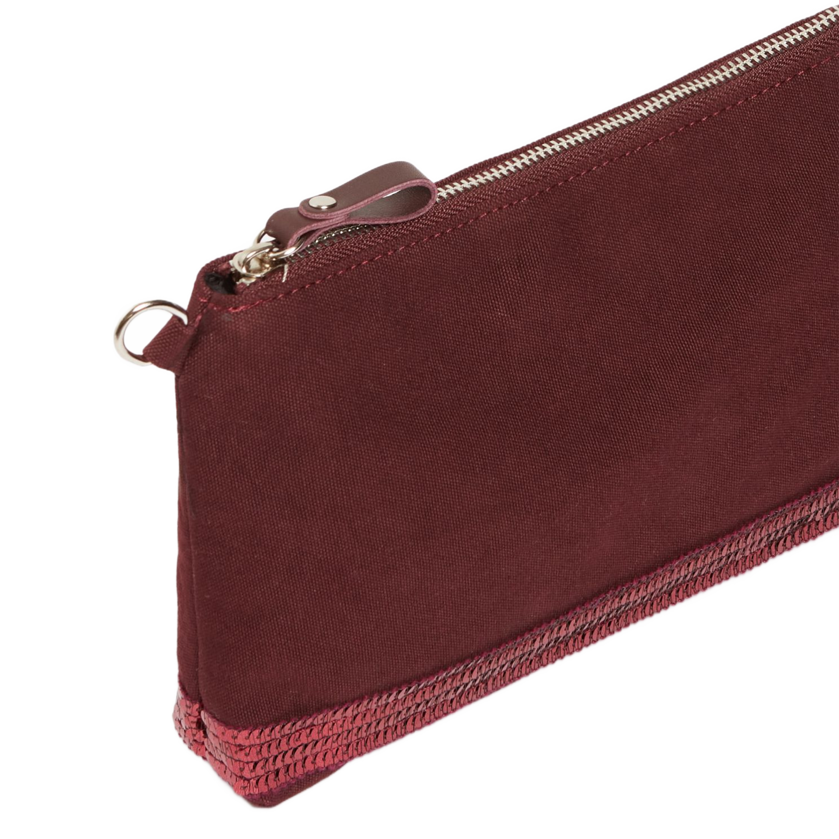 Katoenen clutch met lovertjes VANESSA BRUNO Rood