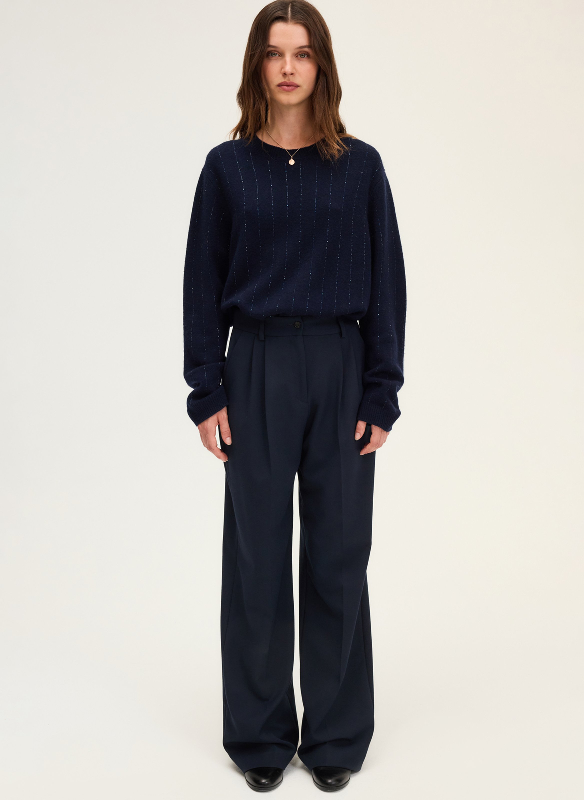 Wide trousers PABLO Blue
