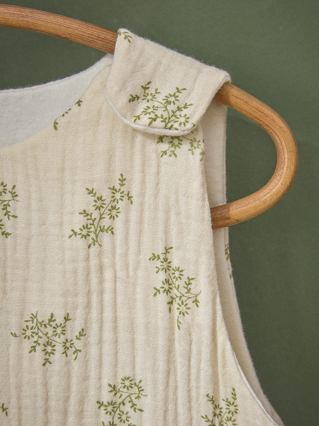 Light organic cotton muslin sleeping bag "abby" - tog 1 CYRILLUS Beige