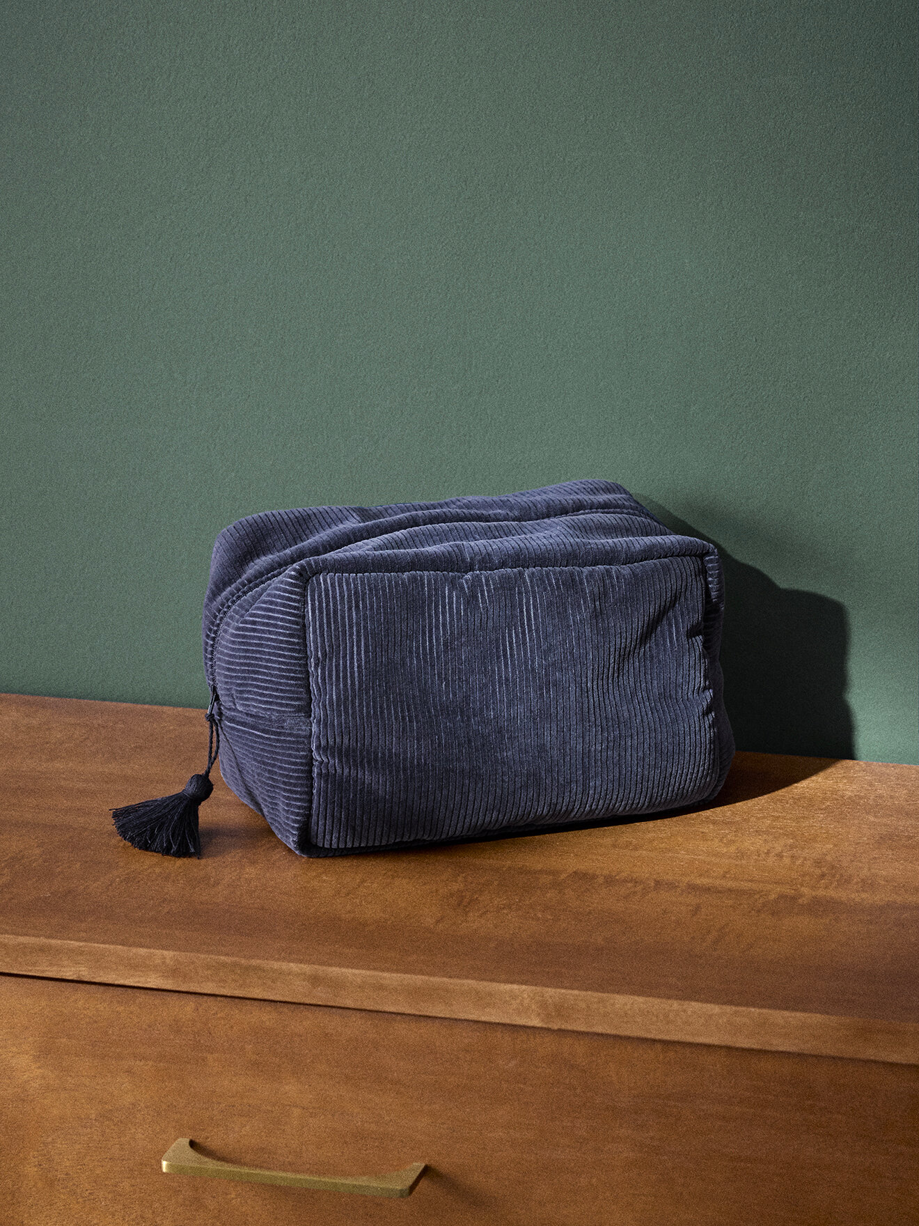 Corduroy toiletry bag CYRILLUS Blue