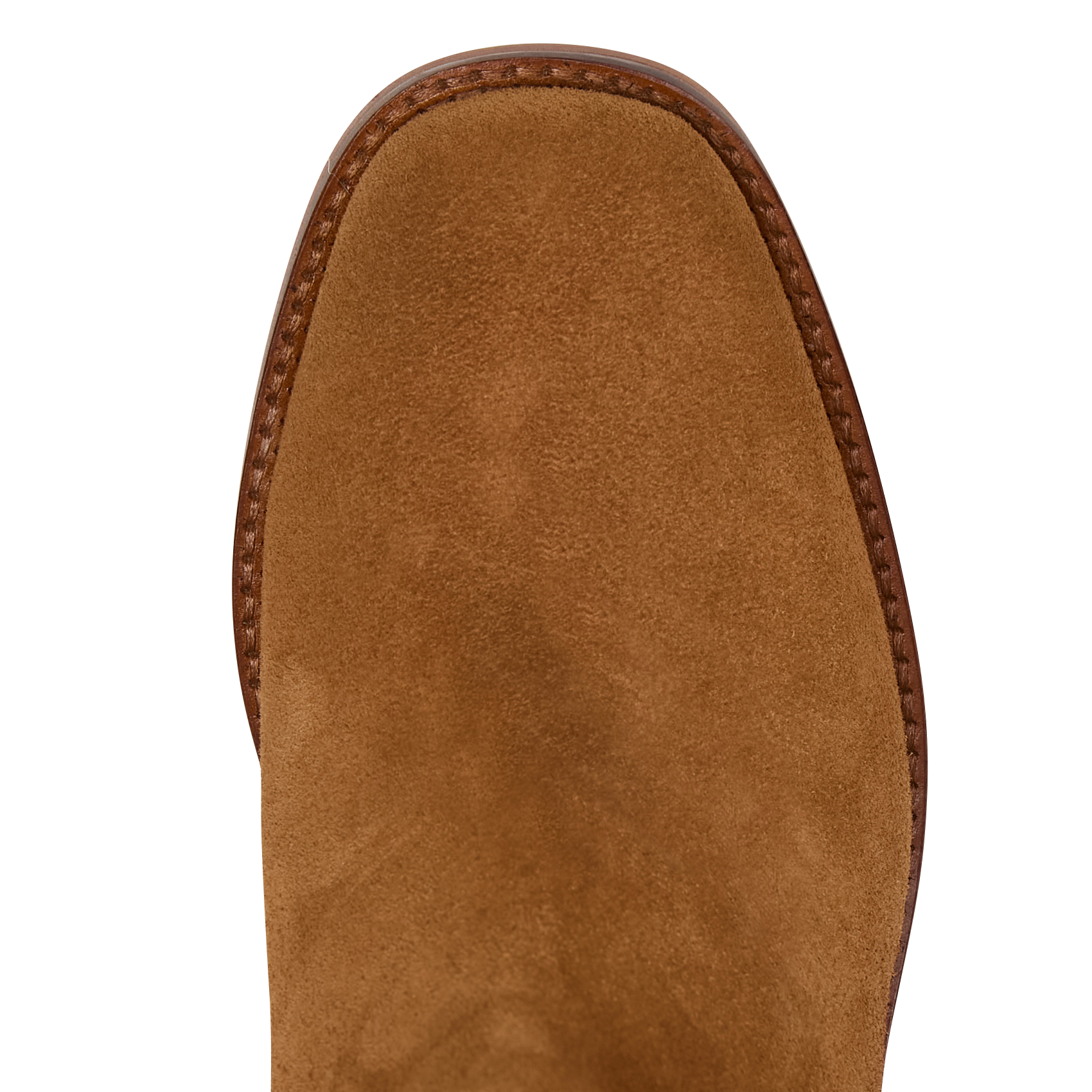 Bottes hautes unies en cuir suédé MAISON 123 Beige