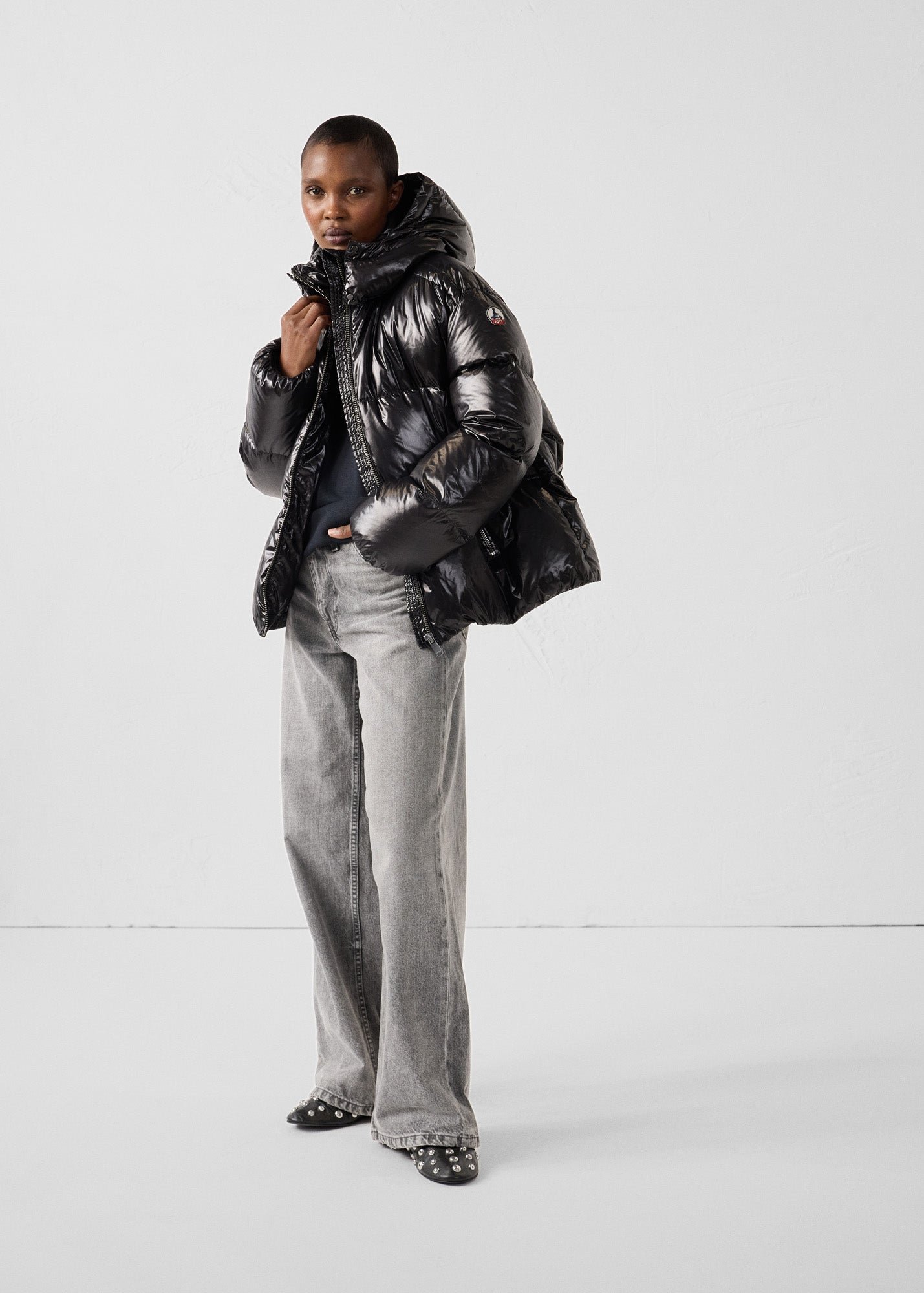 Shiny extreme cold puffer jacket JOTT Black