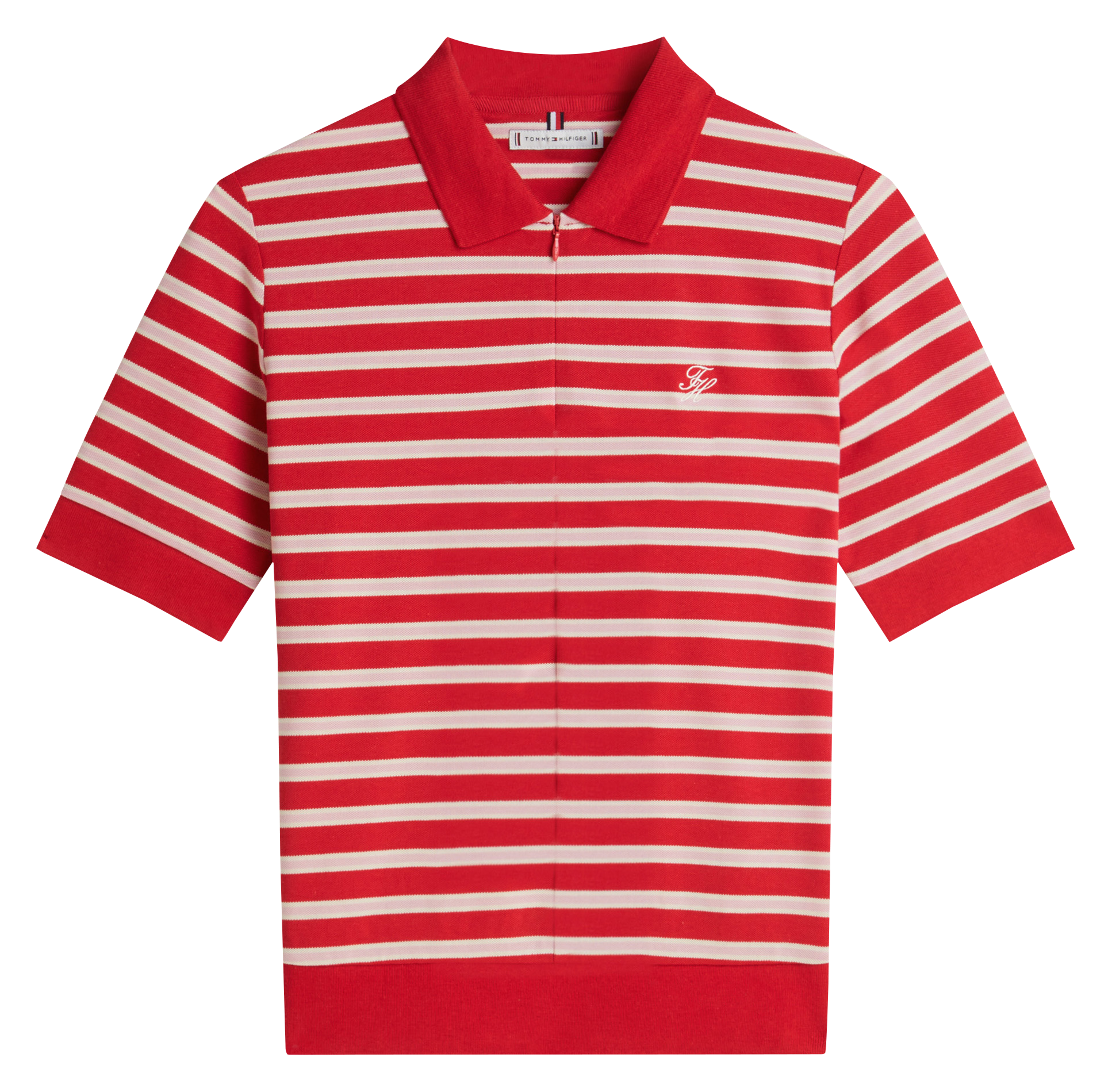 Straight Striped Polo TOMMY HILFIGER Red