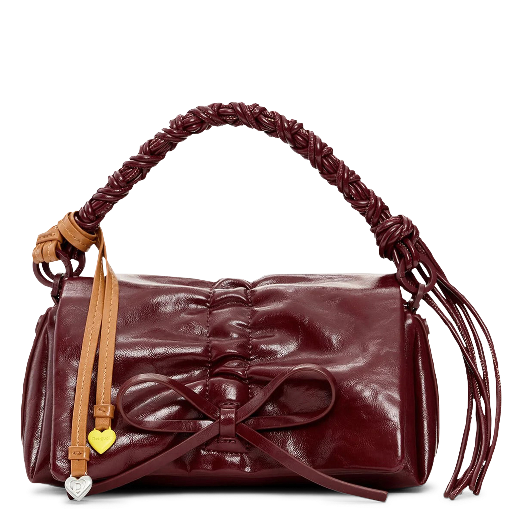 Sac bandoulière effet cuir DESIGUAL Rouge