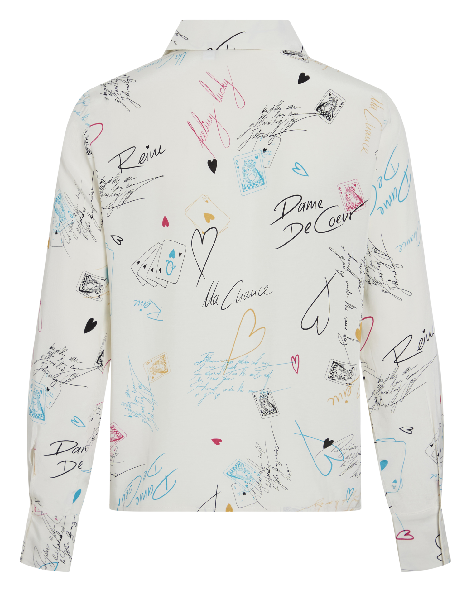 Chemise droite boutonnée à motifs VILA Beige