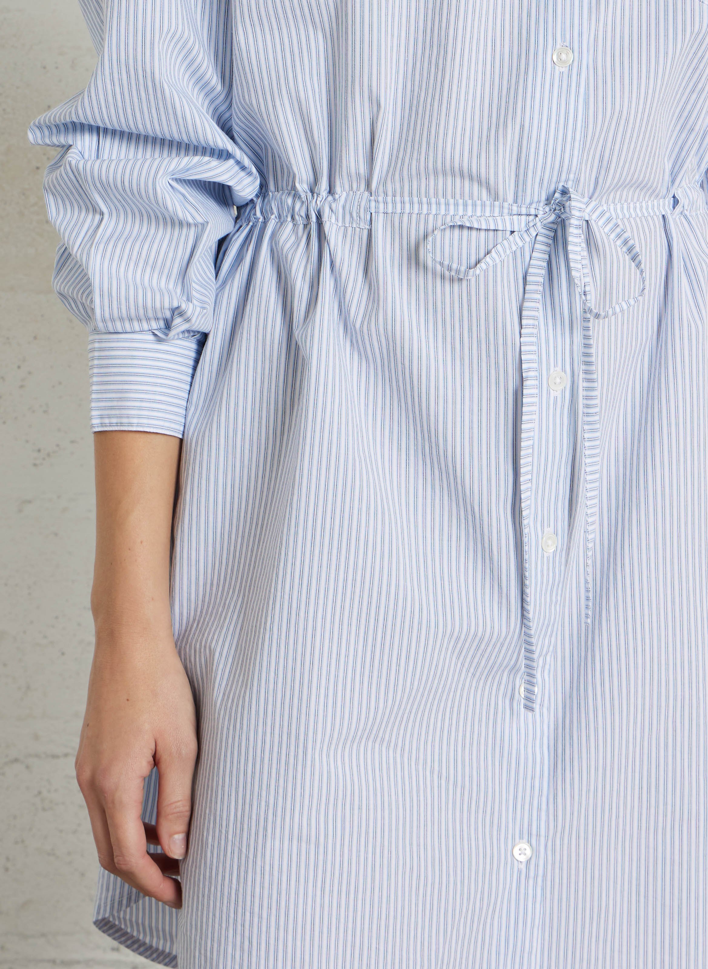 Oversized, katoenen overhemdjurk BELLEROSE Blauw