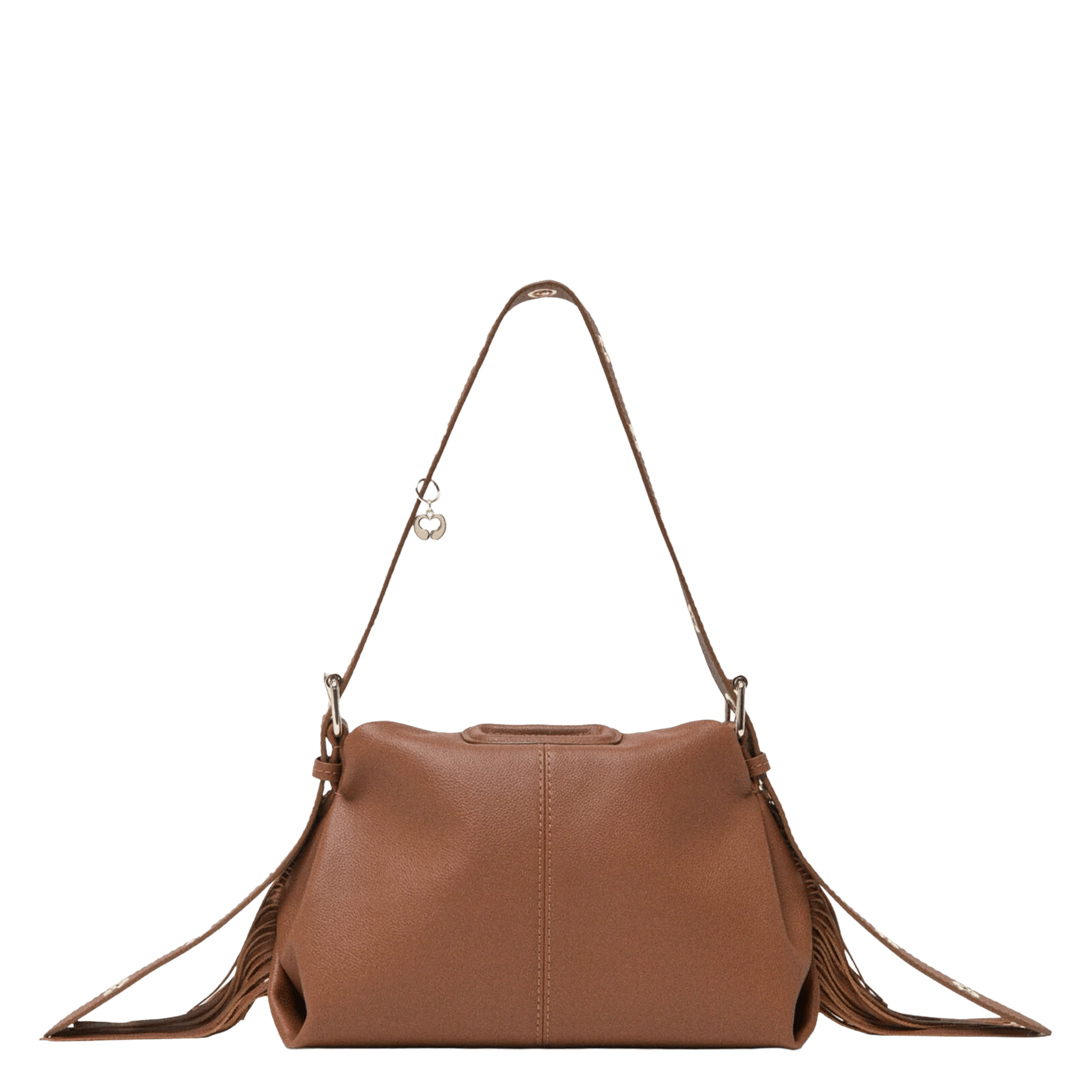 Leren clutch MAJE Bruin