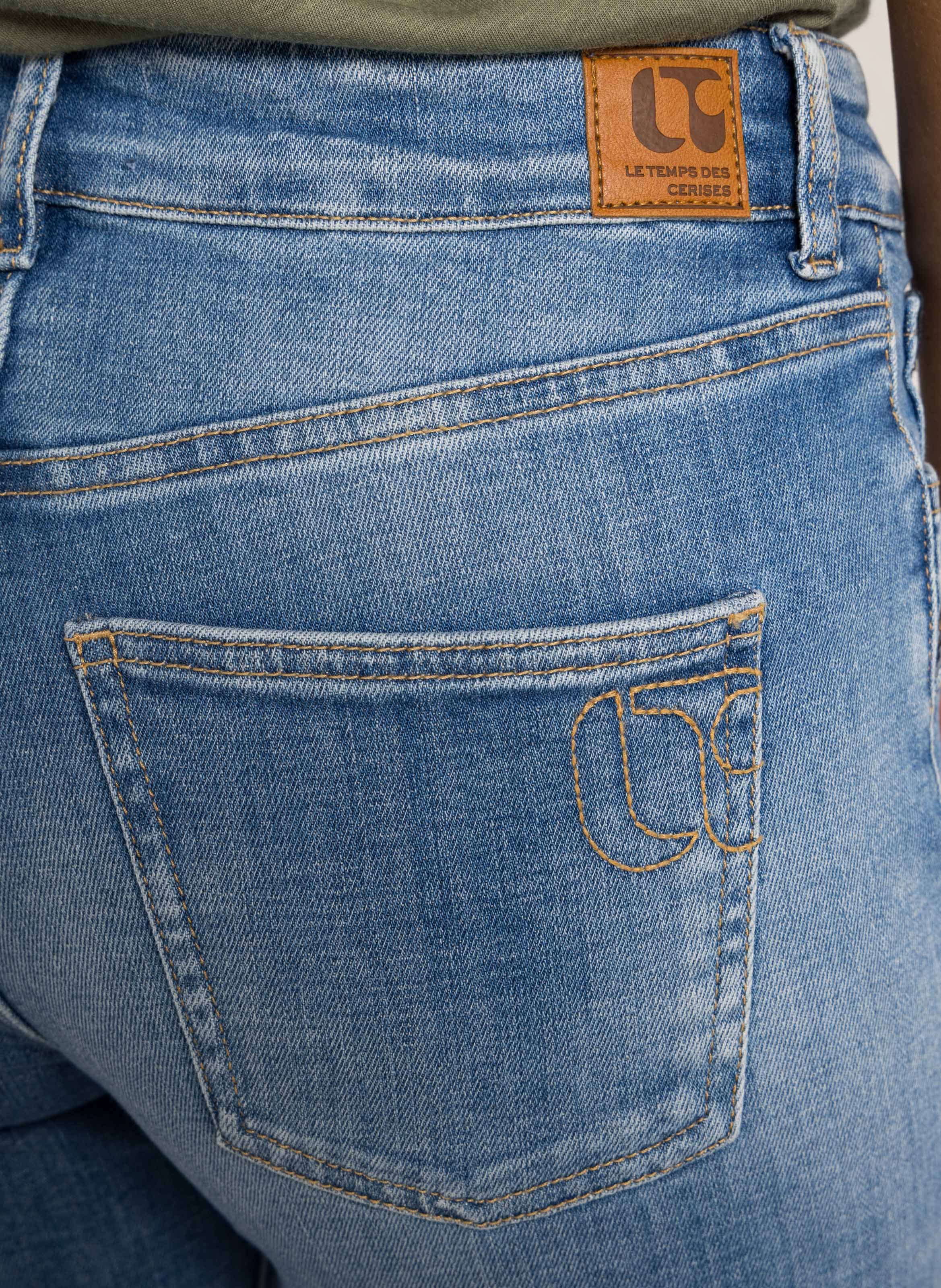 Comfortabele slim fit jeans 711 Basic WC649 LE TEMPS DES CERISES Blauw