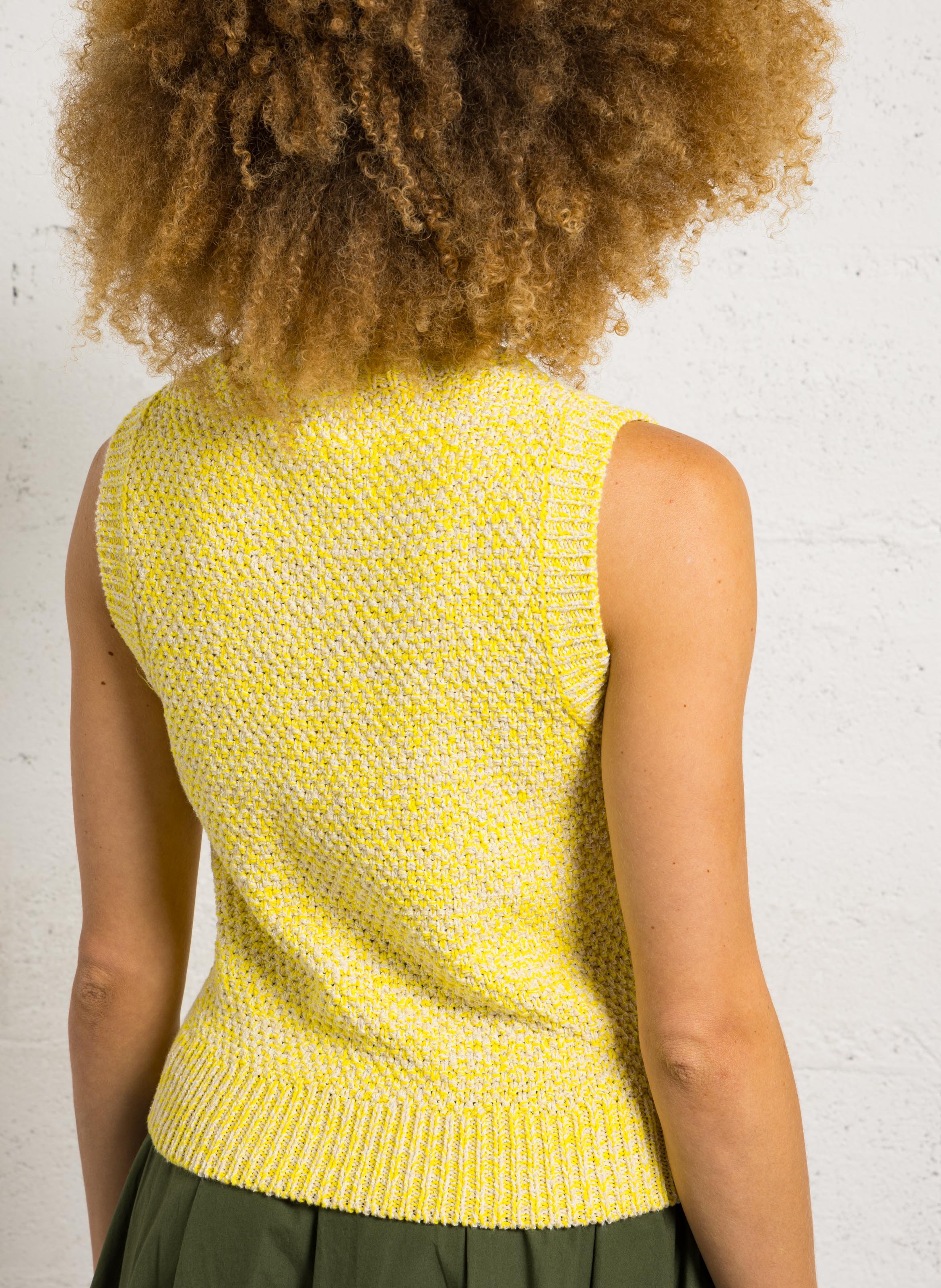 Pull sans manche droit MAISON 123 Beige