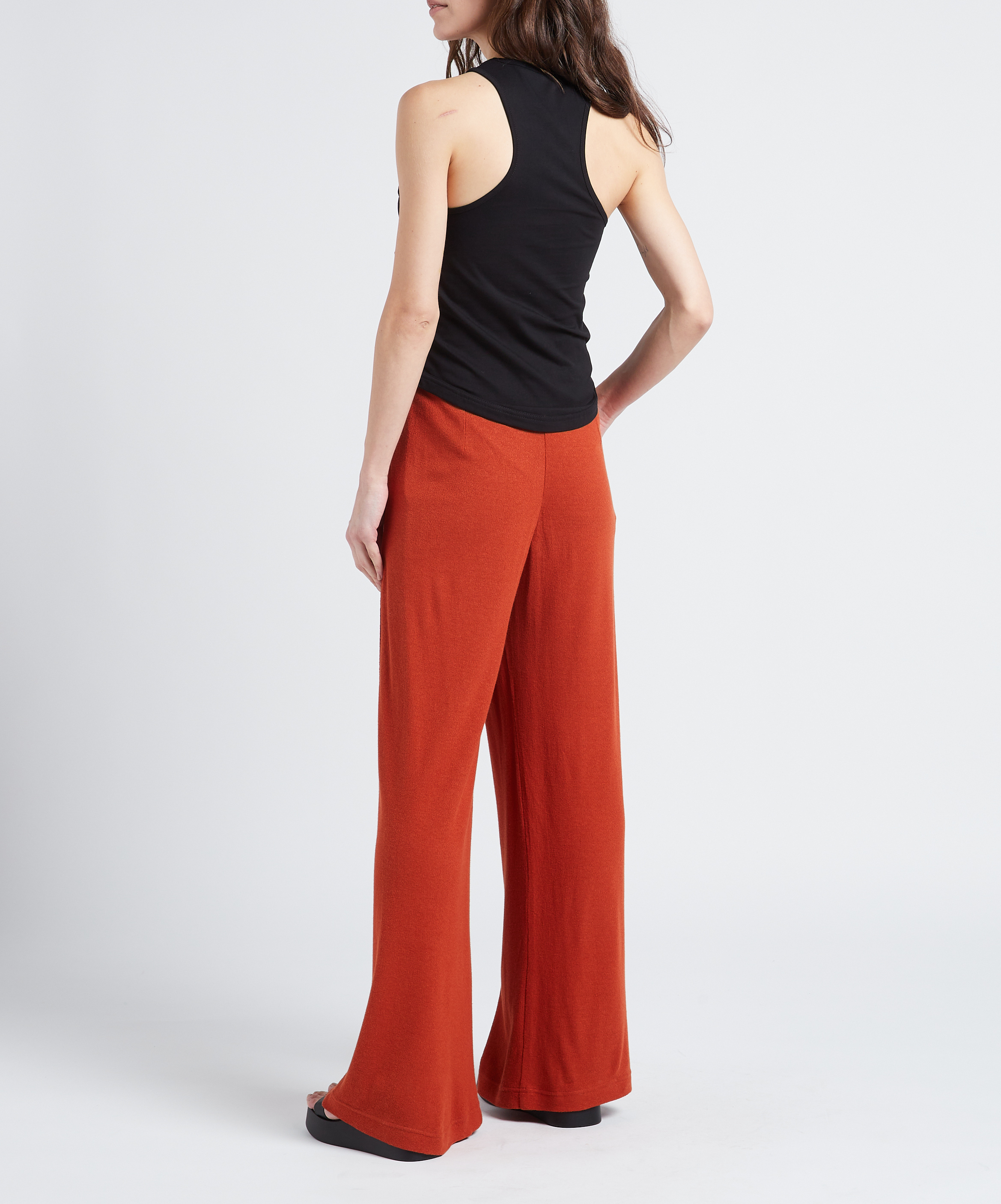 Wide-leg high-waisted linen-blend pants MAX MARA LEISURE Golden
