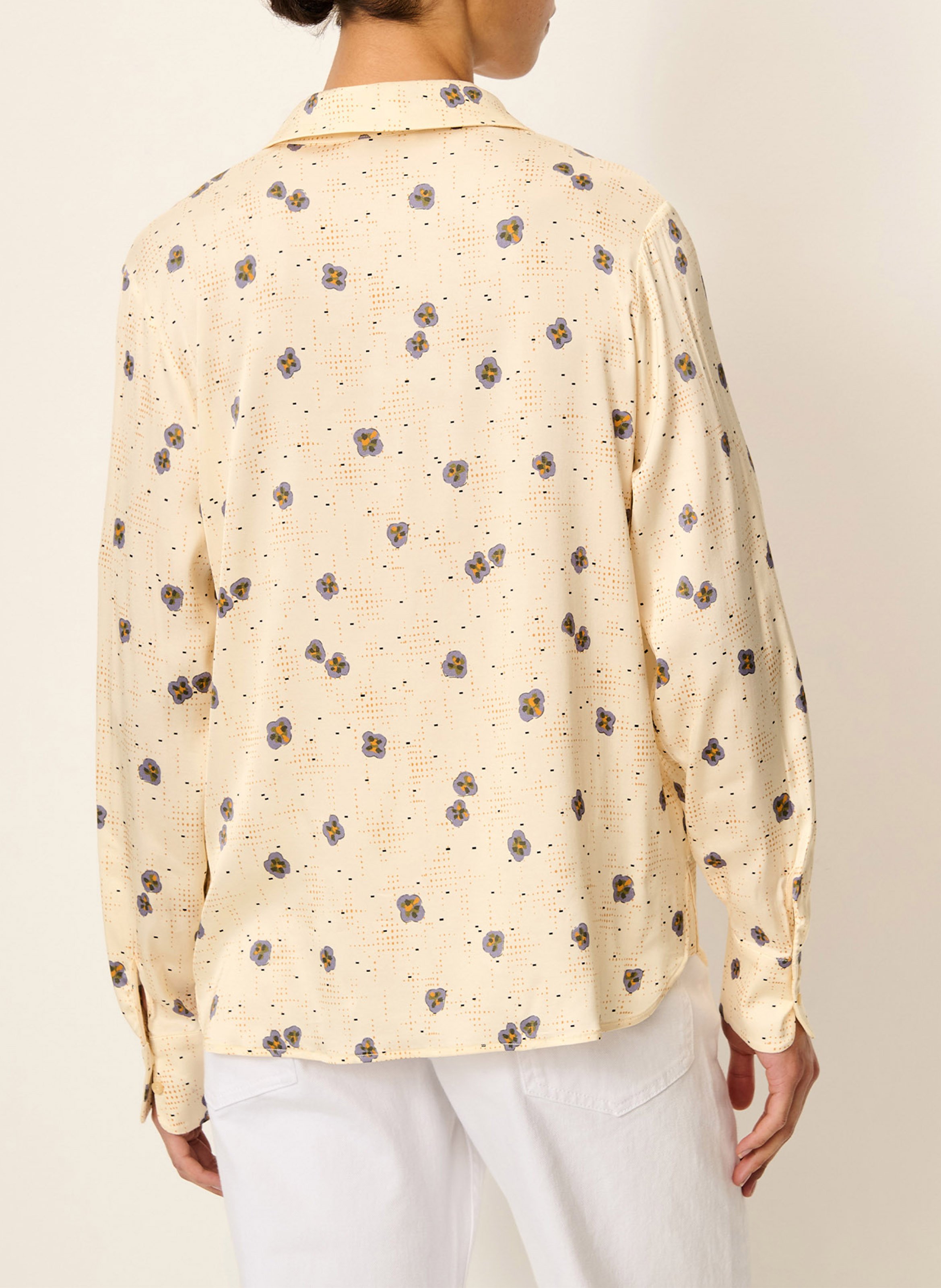 Ärmellose Bluse mit klassischem Kragen und Print SESSUN Mehrfarbig